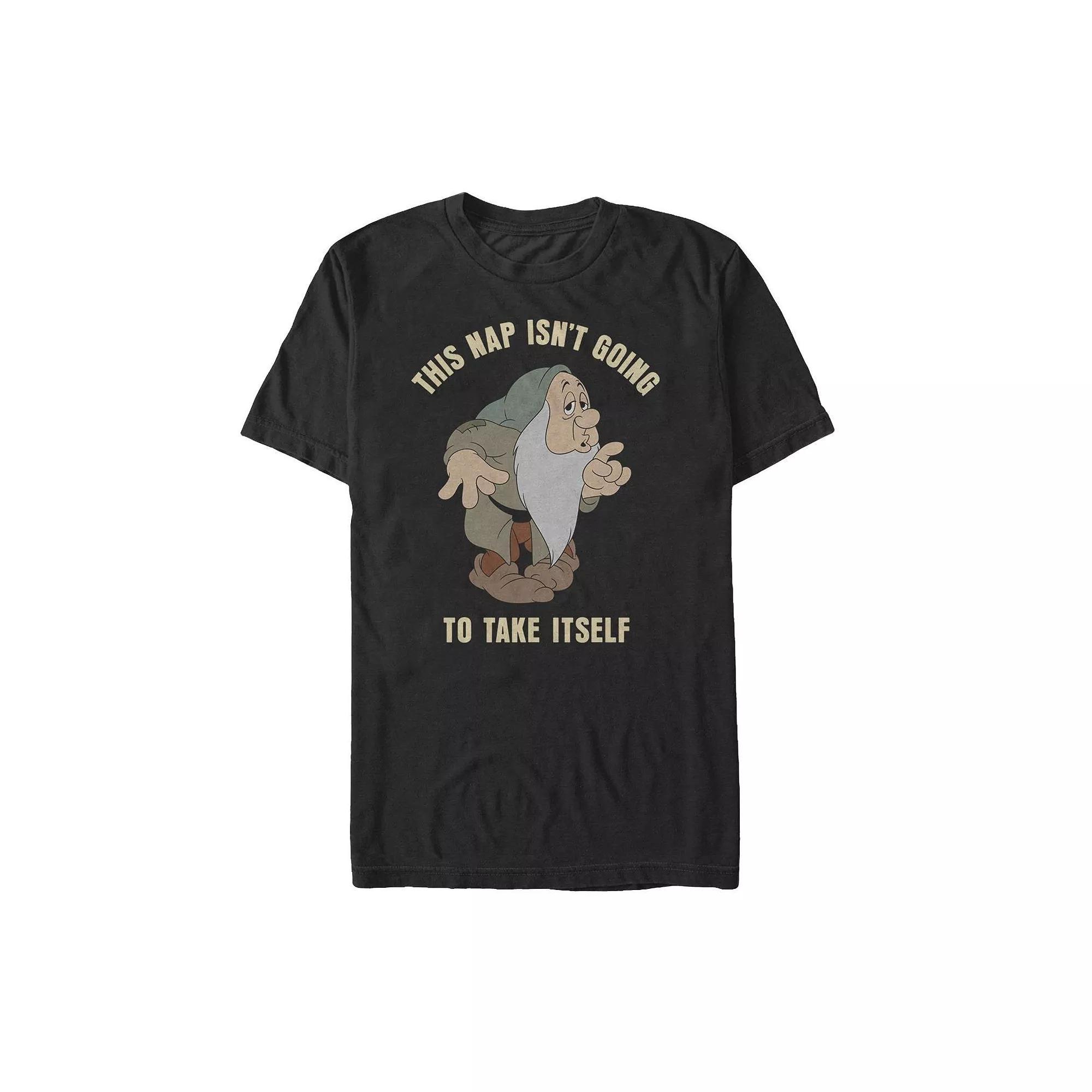 Men's Disney's Snow White and the Seven Dwarves Nap Taker Tee, Size: Large, Black Product Image