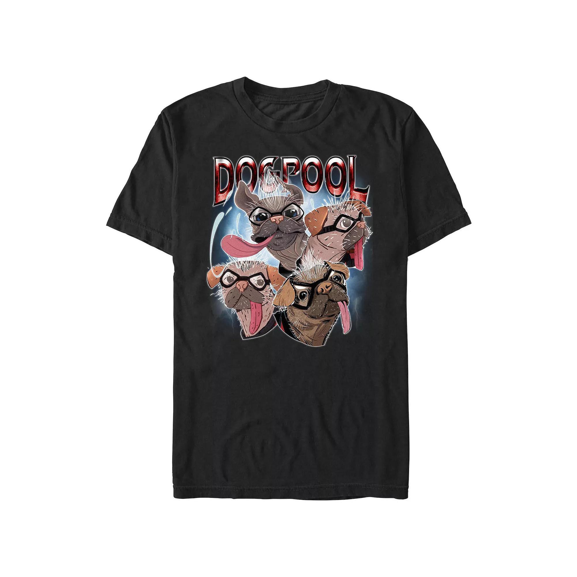 Men's Deadpool And Wolverine Dogpool Graphic Tee, Size: XXL, Black Product Image