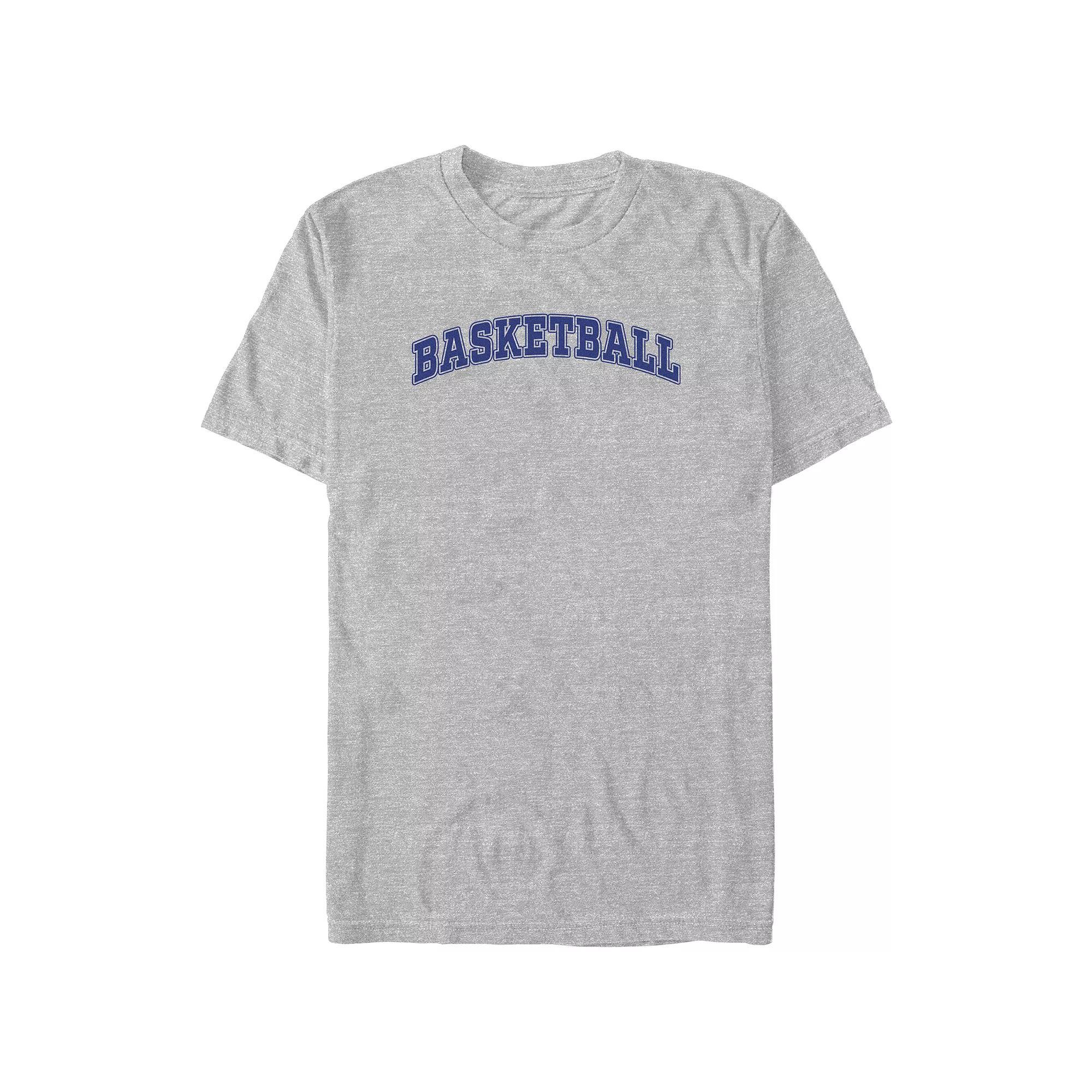 Big & Tall Basketball Graphic Tee, Men's, Size: 4XL Tall, Athletic Grey Product Image