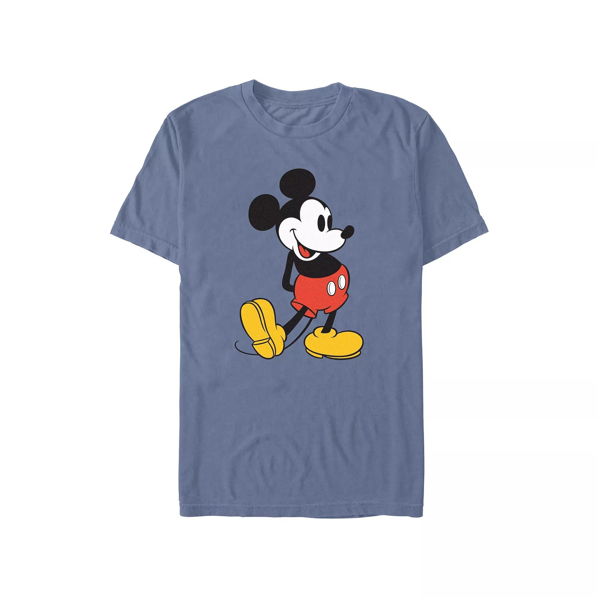 Men's Comfort Colors® Disney's Mickey Mouse Classic Graphic Tee, Size: Medium, Blue Jean Product Image