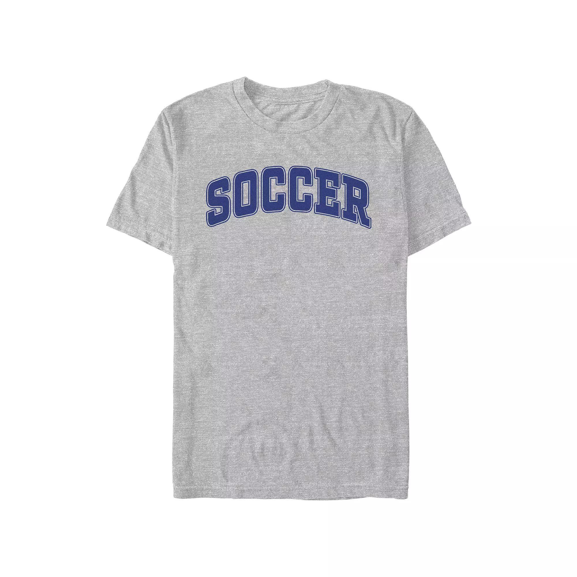 Men's Soccer Graphic Tee, Size: XXL, Athletic Grey Product Image