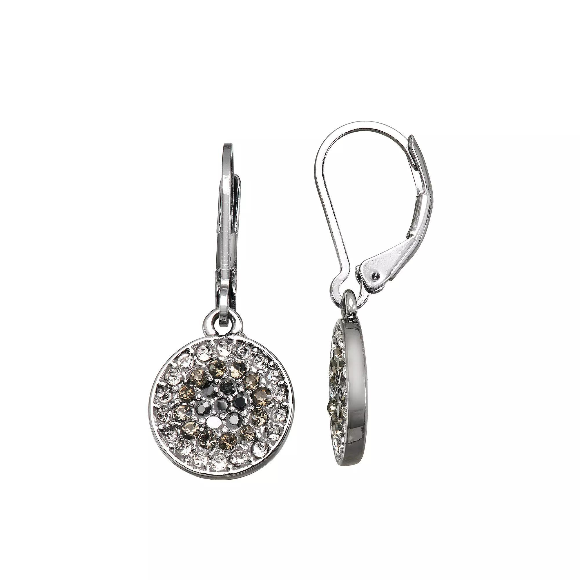 Simply Vera Vera Wang Disc Drop Earrings, Women's, Clear Product Image
