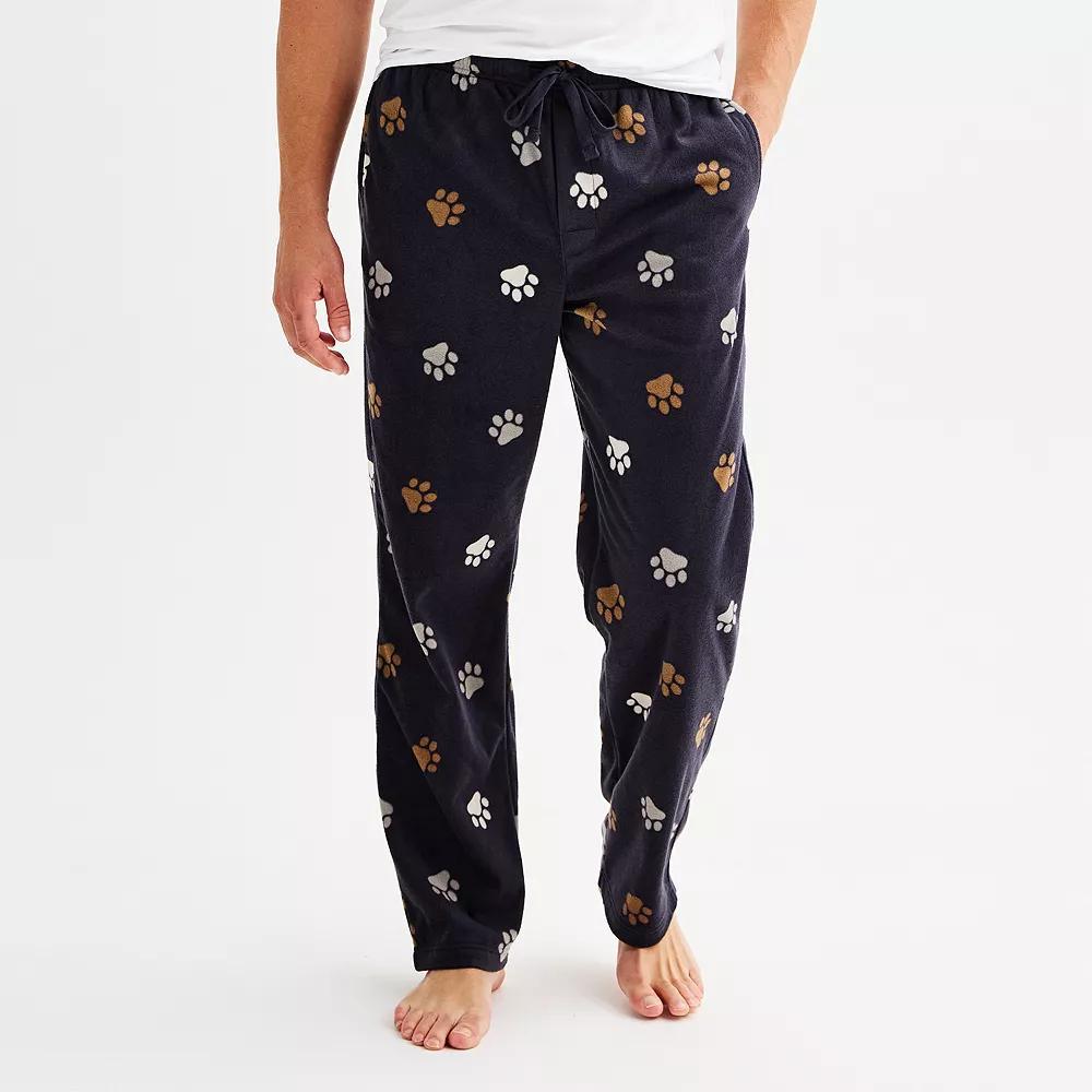 Men's Sonoma Goods For Life® Microfleece Pajama Pants, Size: XL, Snow Mountain Gray Product Image