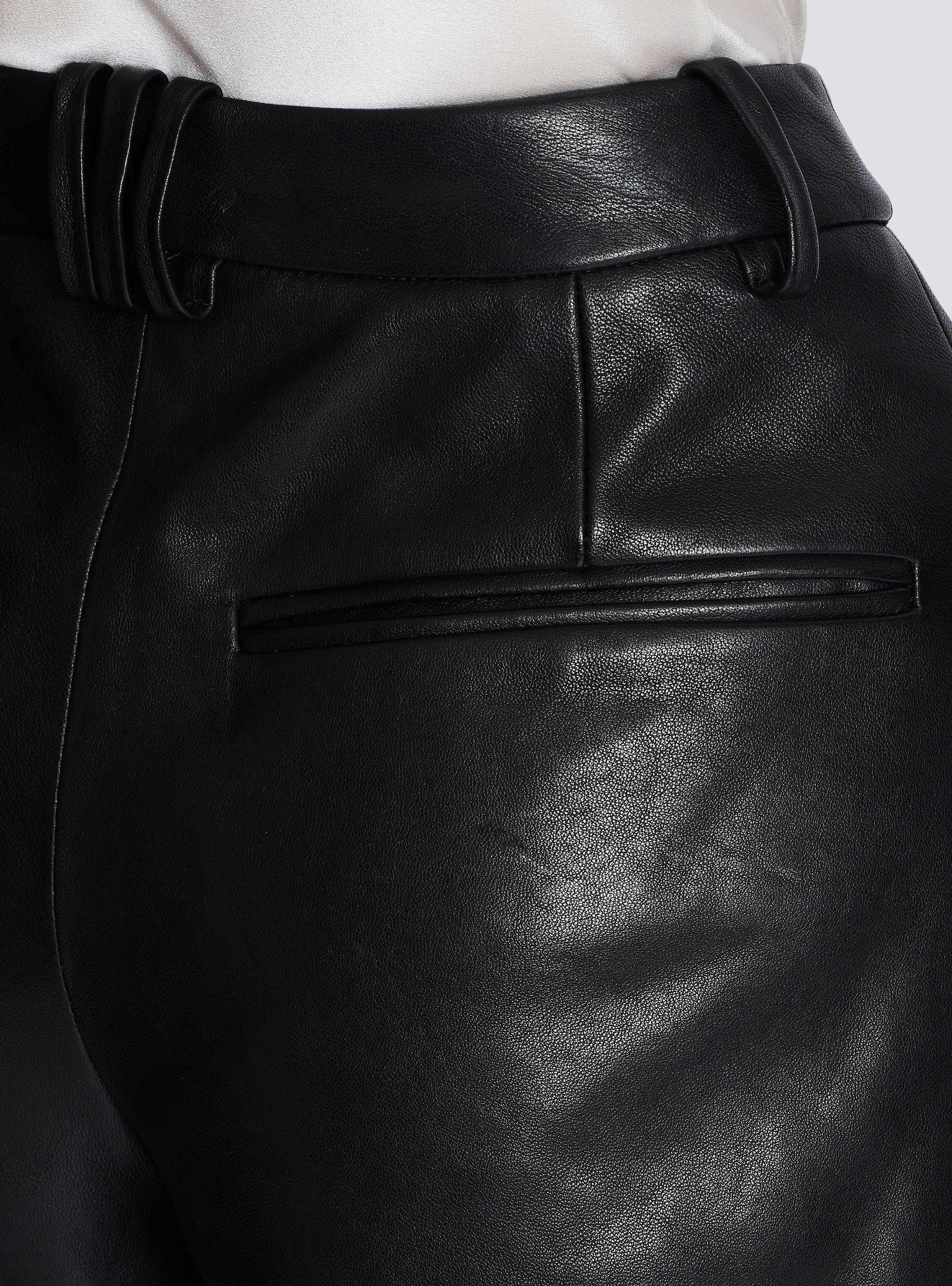 Pleated lambskin shorts Product Image