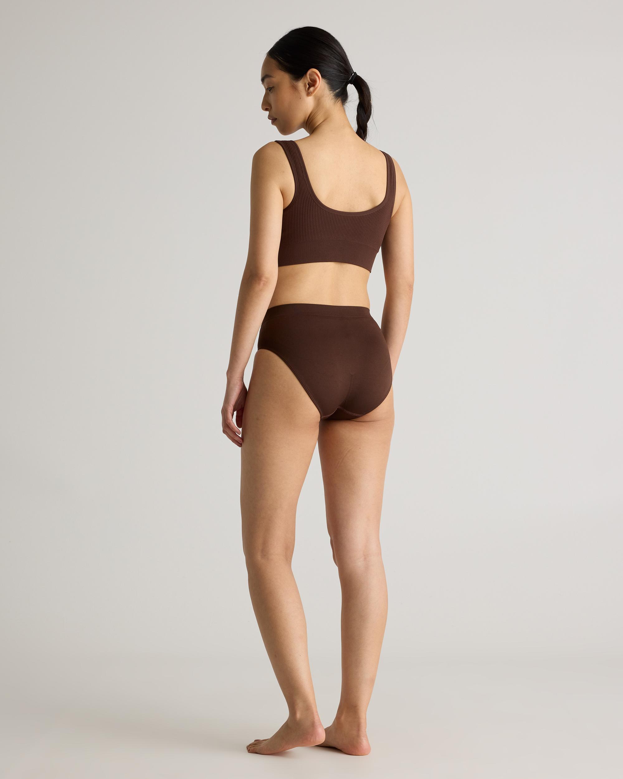 Quince | Women's Comfort Rib Tank Top Bralette Size XL, Nylon/Spandex Product Image