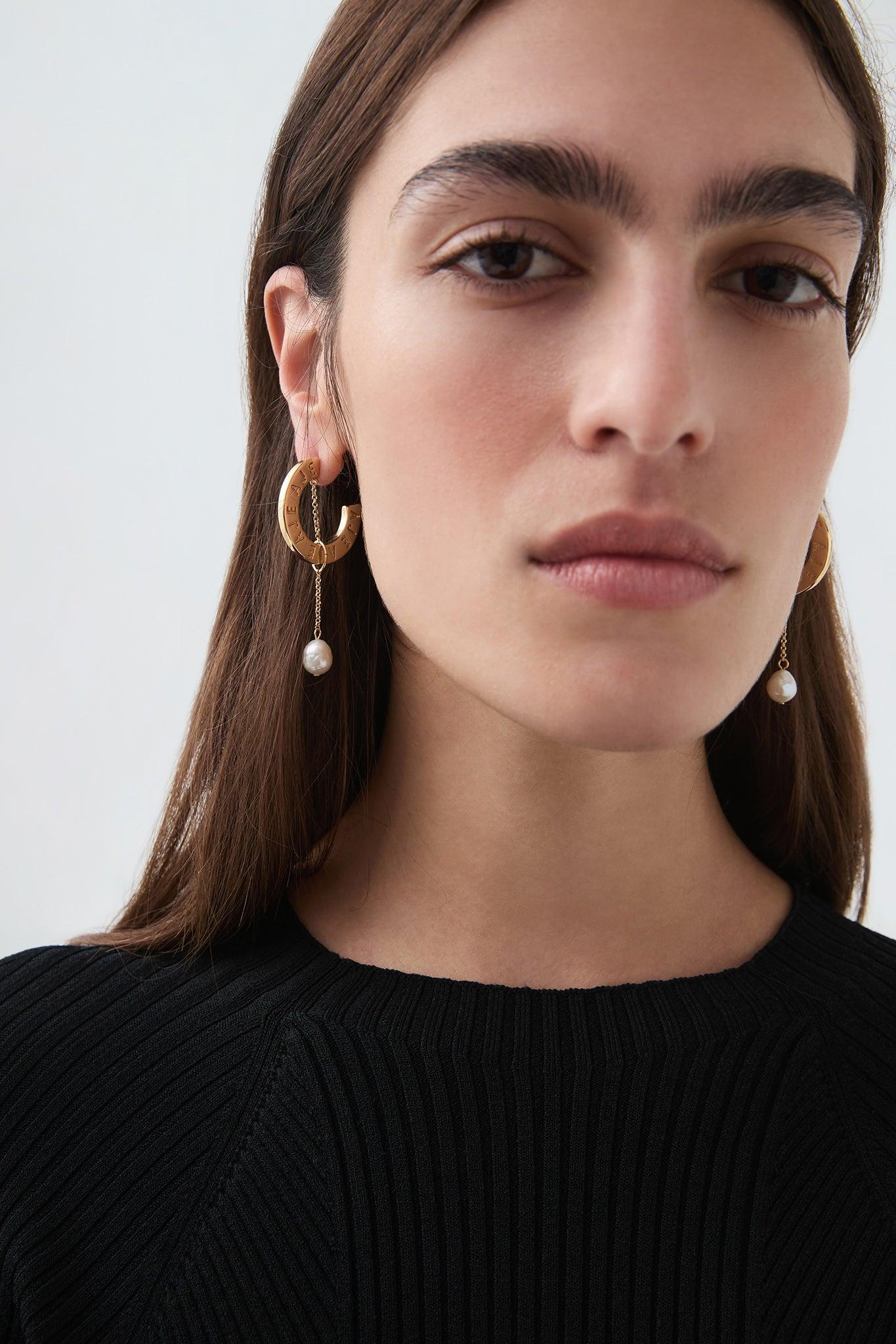 Amelia Pearl Drop Stud Product Image