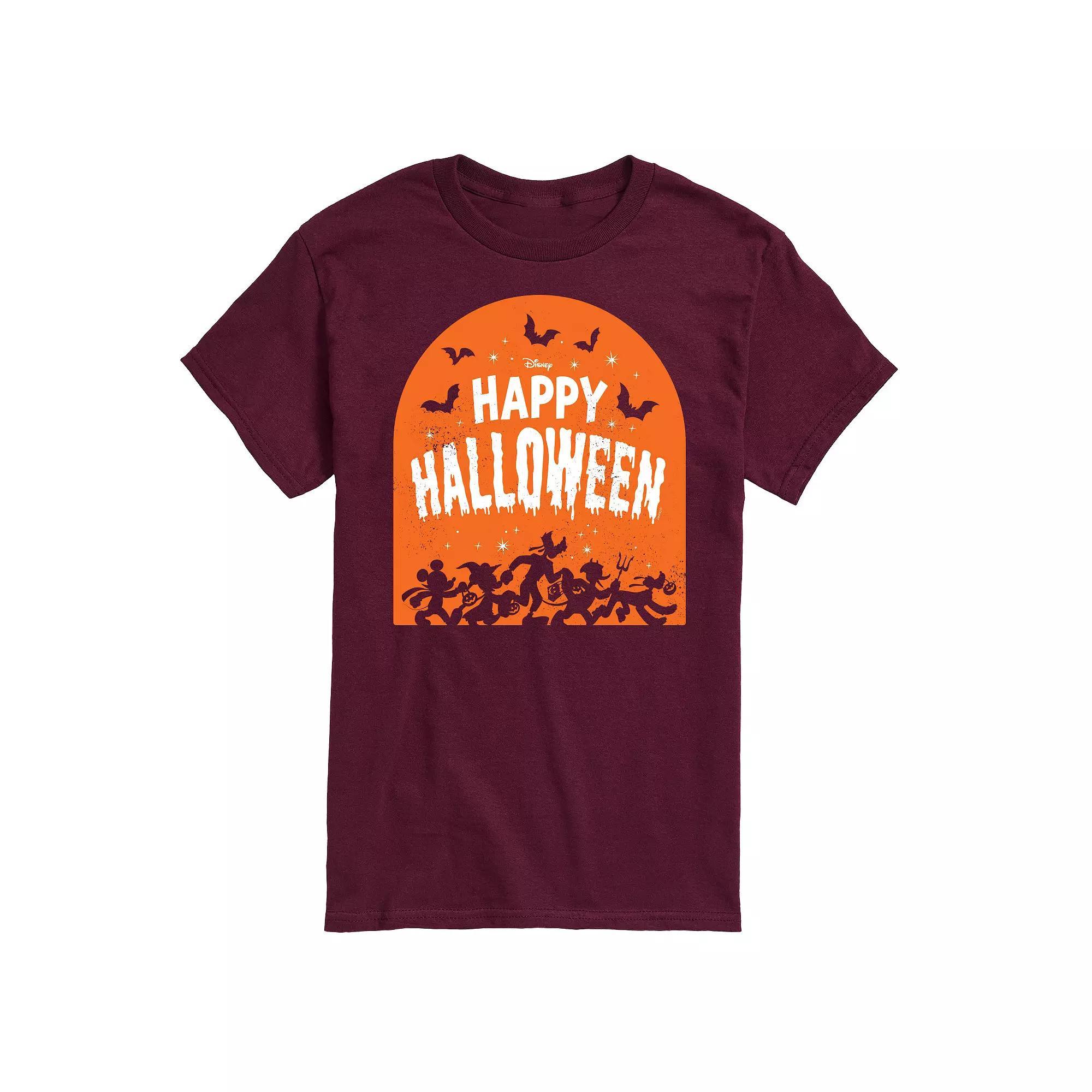 Disney's Mickey Mouse & Friends Men's Happy Halloween Group Graphic Tee, Size: XL, Black Product Image