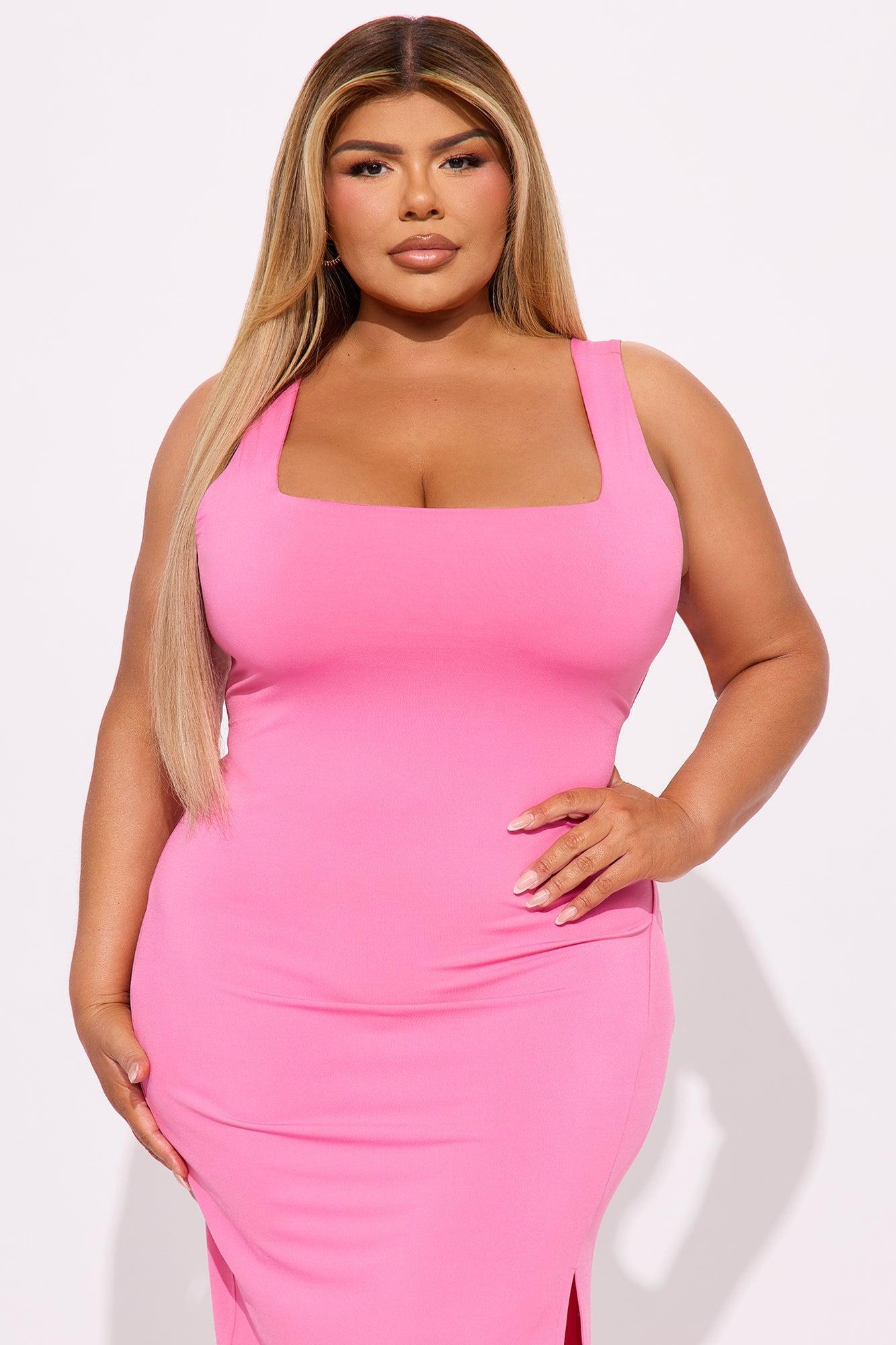Kiss Me Sleeveless Midi Dress - Rose Product Image