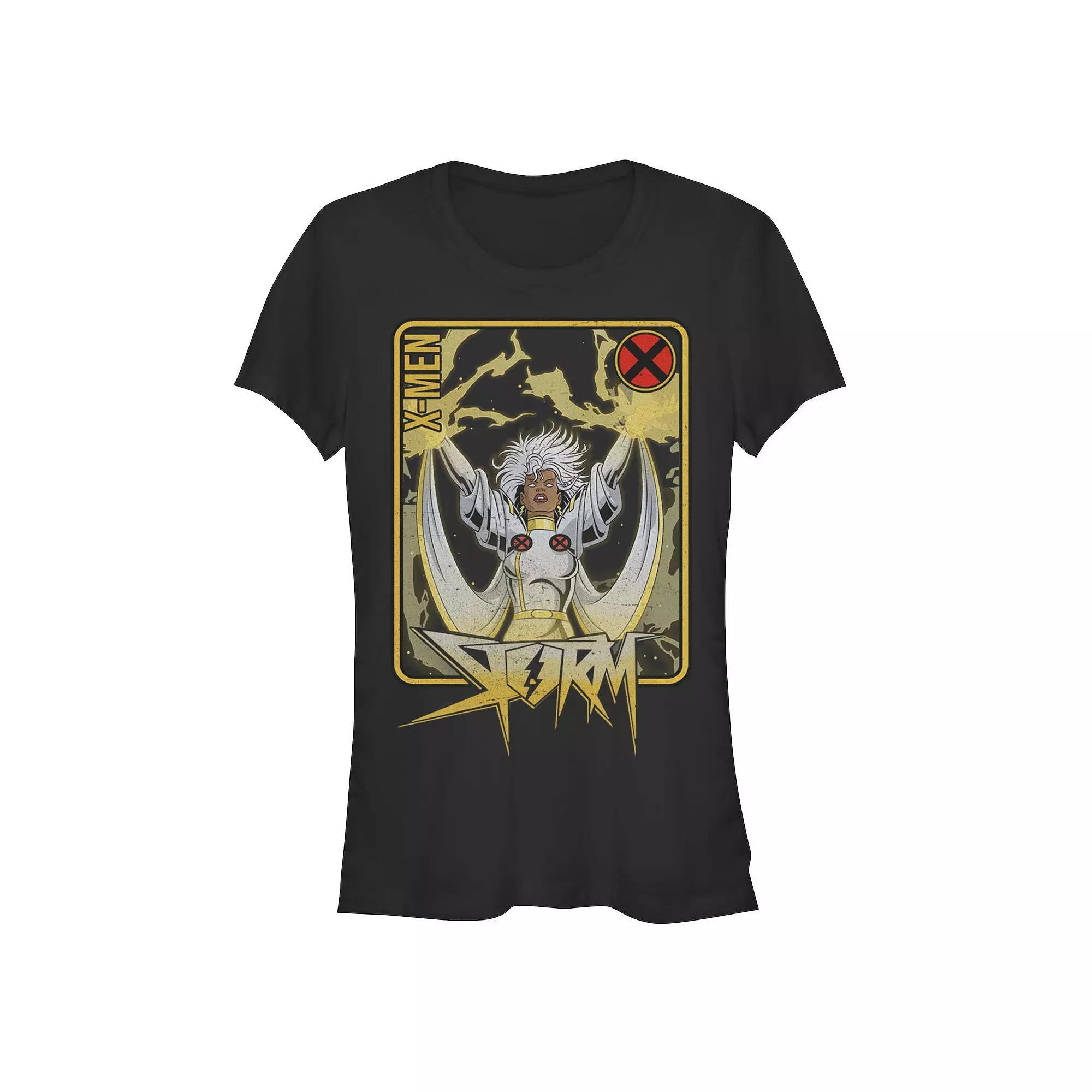 Juniors' X-Men Lightning Storm Poster Graphic Tee, Girl's, Size: XXL, Black Product Image