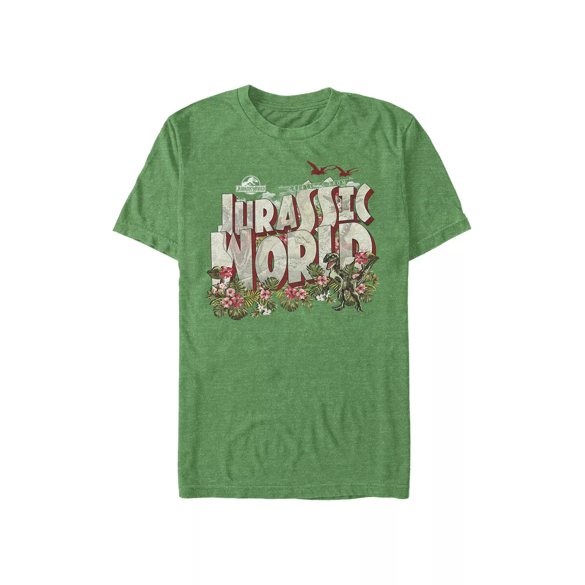 Big & Tall Jurassic World Graphic Tee, Men's, Size: XL Tall, Kelly Grey Product Image