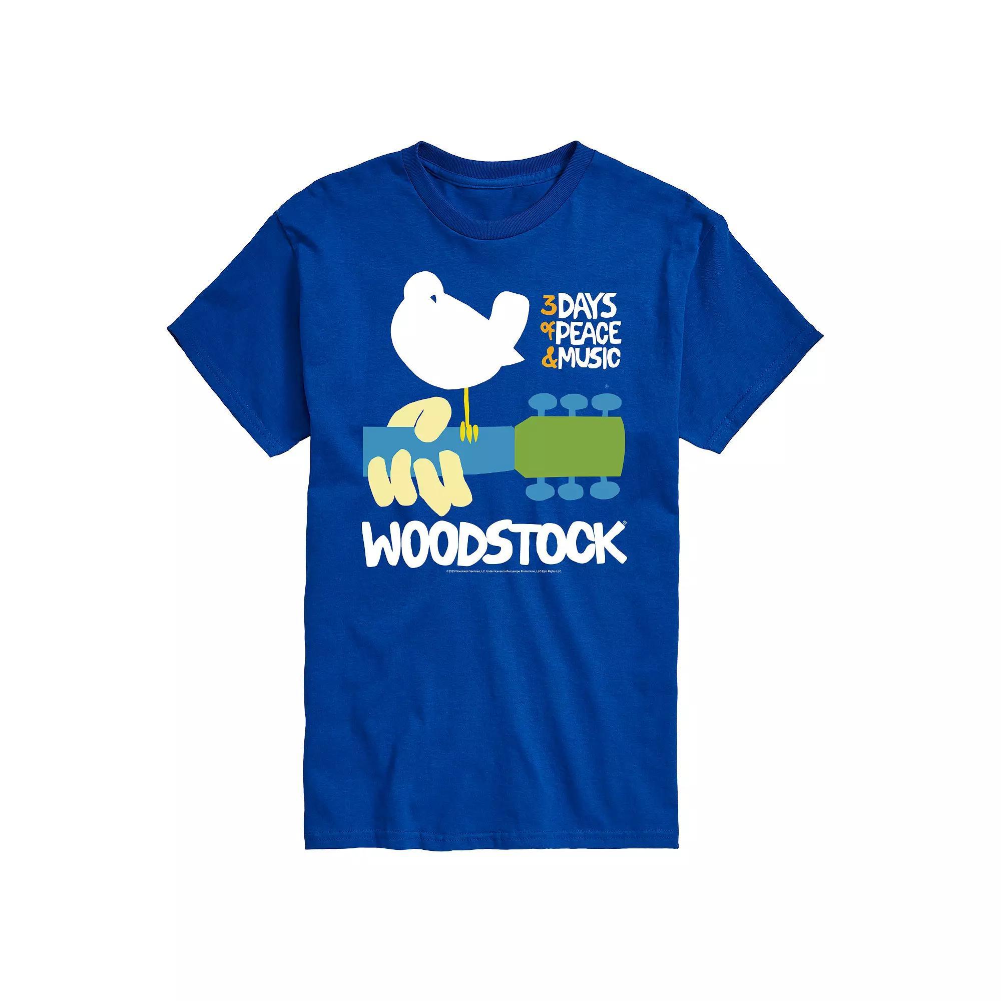 Big & Tall Woodstock Graphic Tee, Men's, Size: XL Tall, Blue Product Image