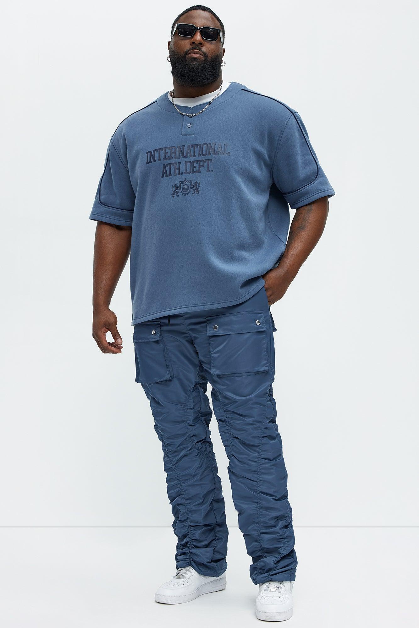 International Athletics Short Sleeve Henley - Navy Product Image