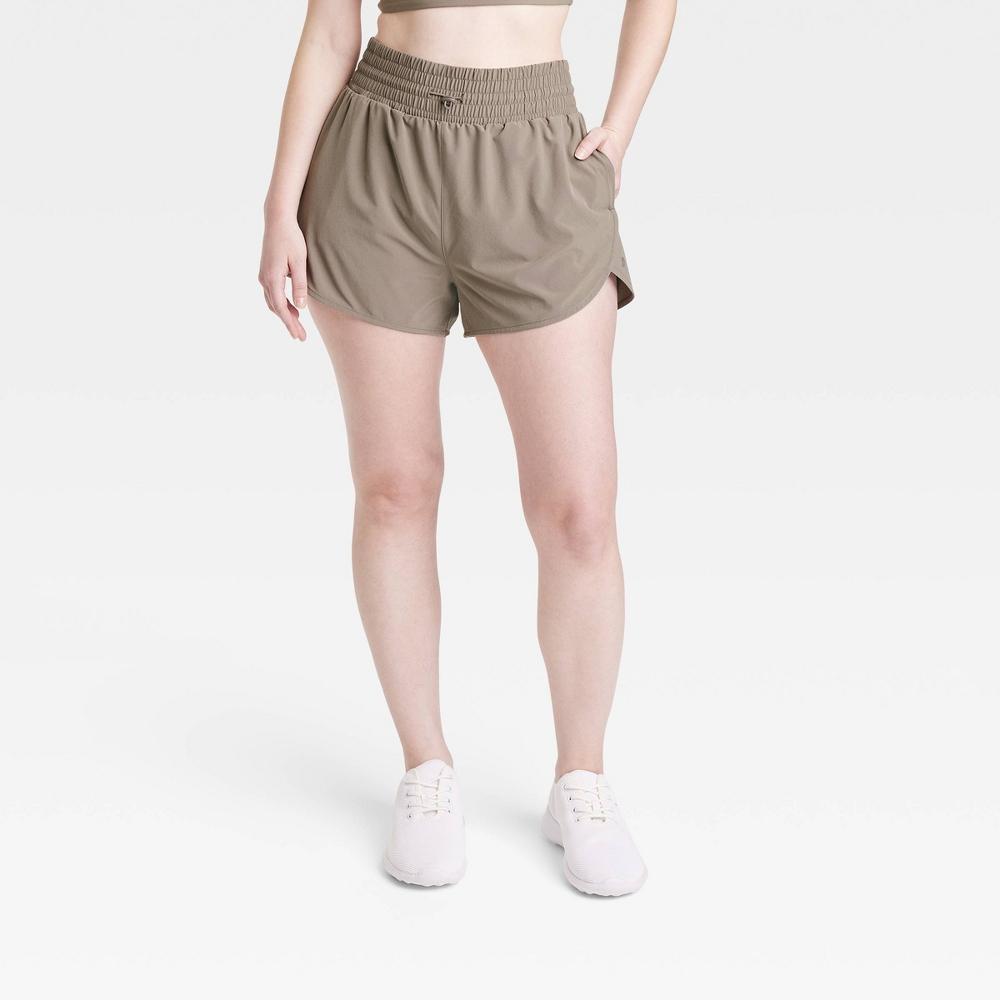 Womens Active Light High-Rise Shorts 3 - All In Motion Taupe XS Product Image