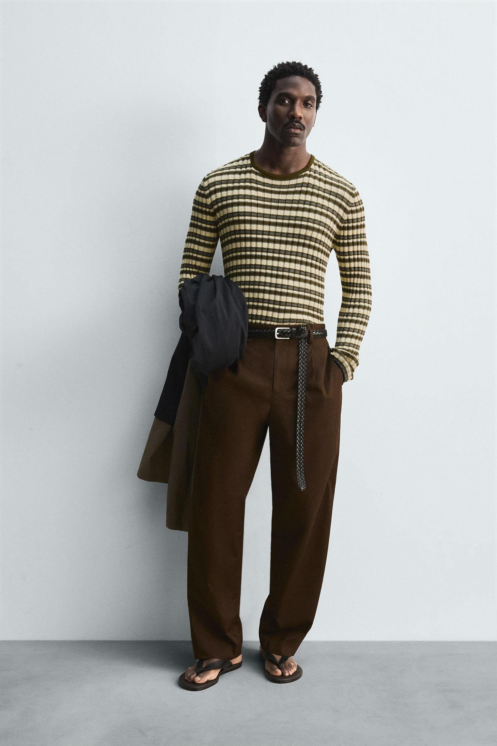 STRIPED JACQUARD SWEATER Product Image