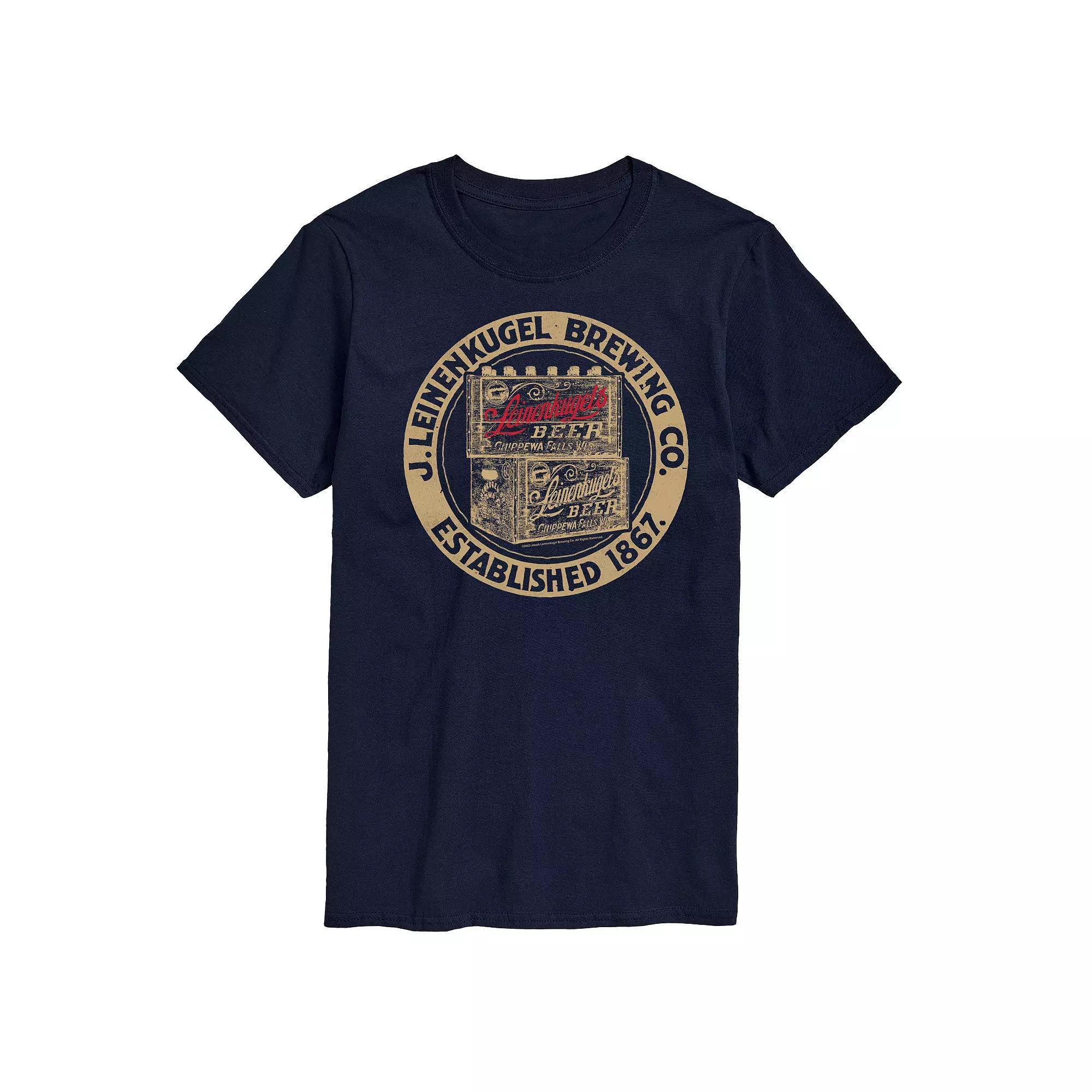 Mens Leinenkugel Beer Case Graphic Tee Blue Product Image