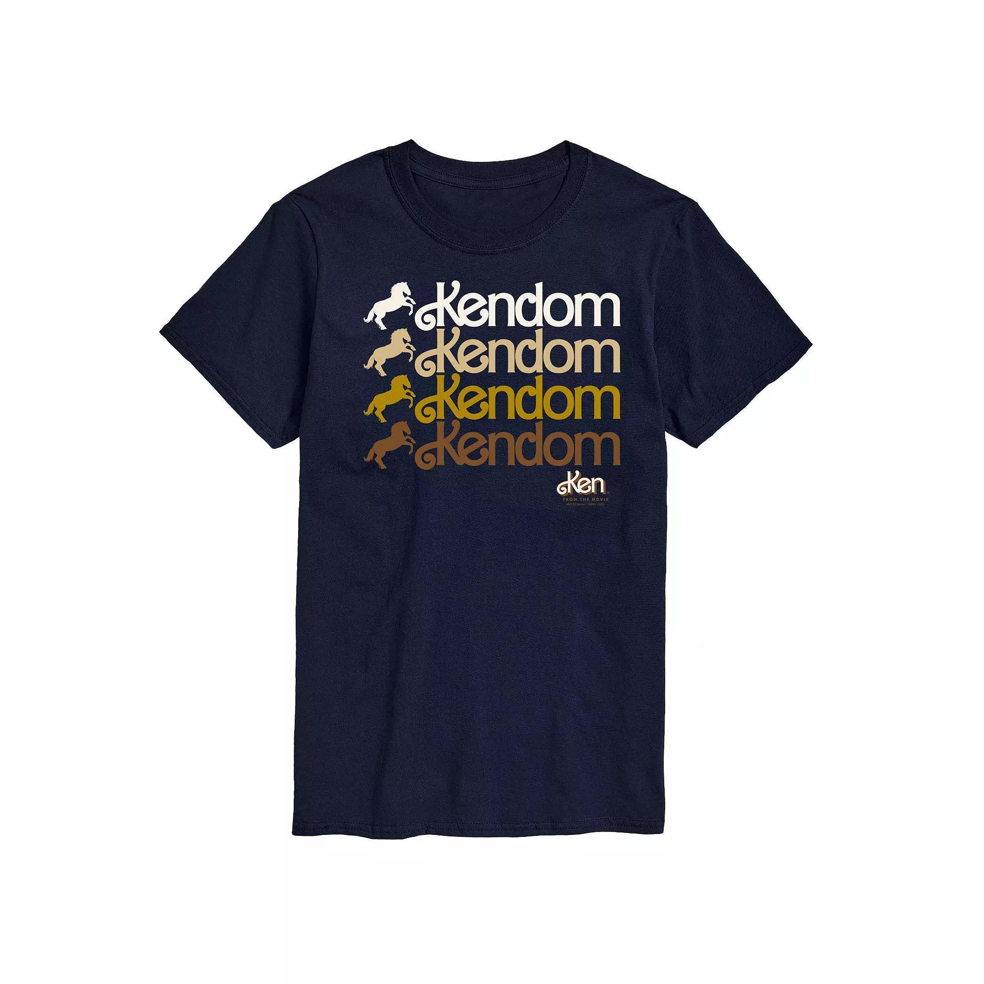 Big & Tall Barbie The Movie Kendom Western Graphic Tee, Mens Blue Product Image