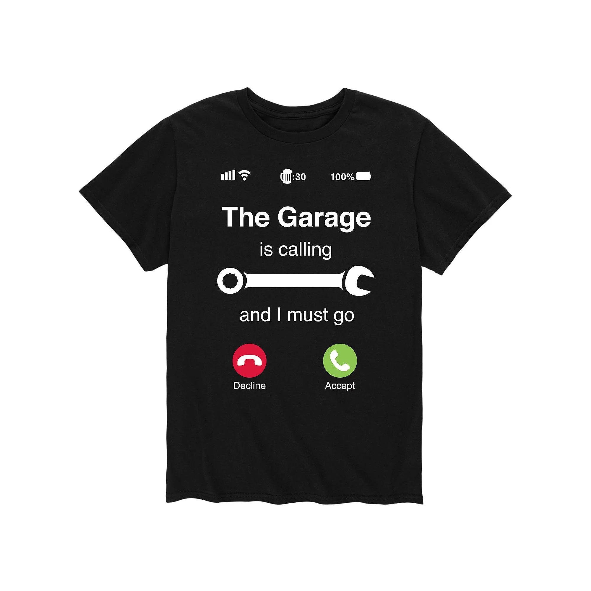 Mens The Garage Is Calling Tee Product Image