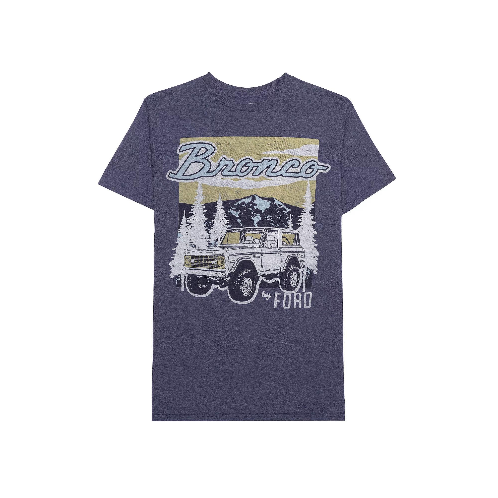 Men's Ford Bronco Graphic Tee, Size: Large, Navy Grey Product Image