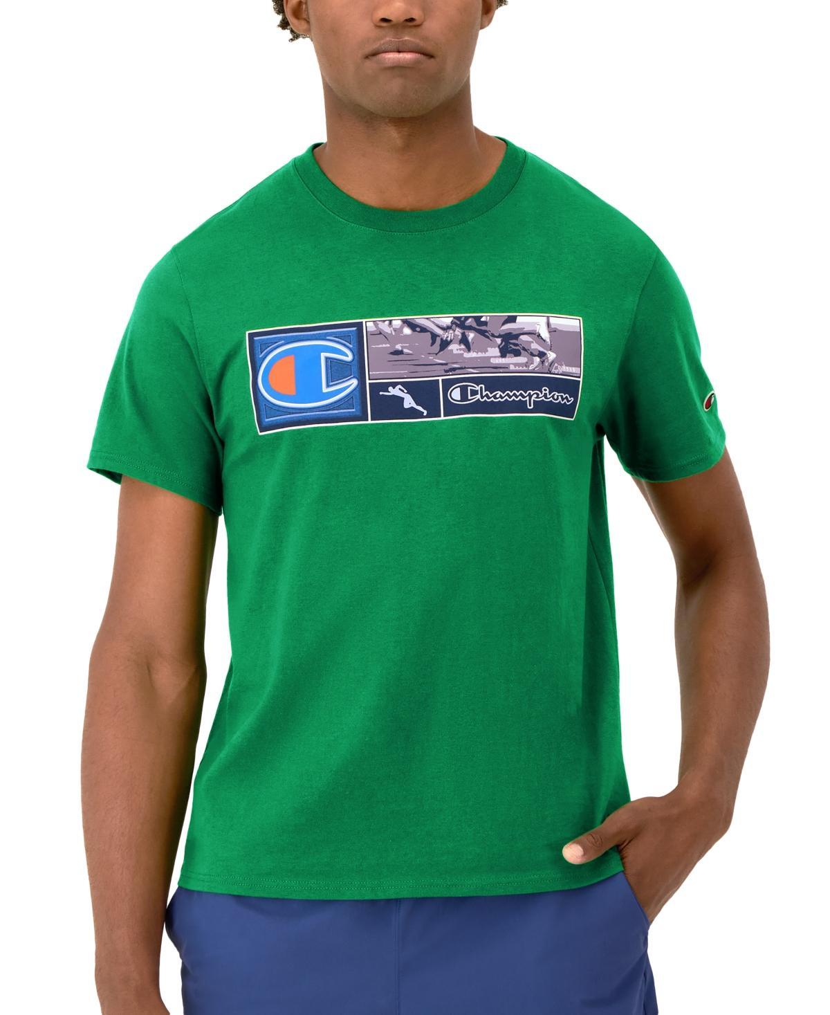 Mens Champion Classic Graphic T-Shirt, Athletes White L Product Image