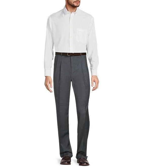 Roundtree & Yorke travelSMART Classic Fit Plaid Ultimate Comfort Dress Pants Product Image