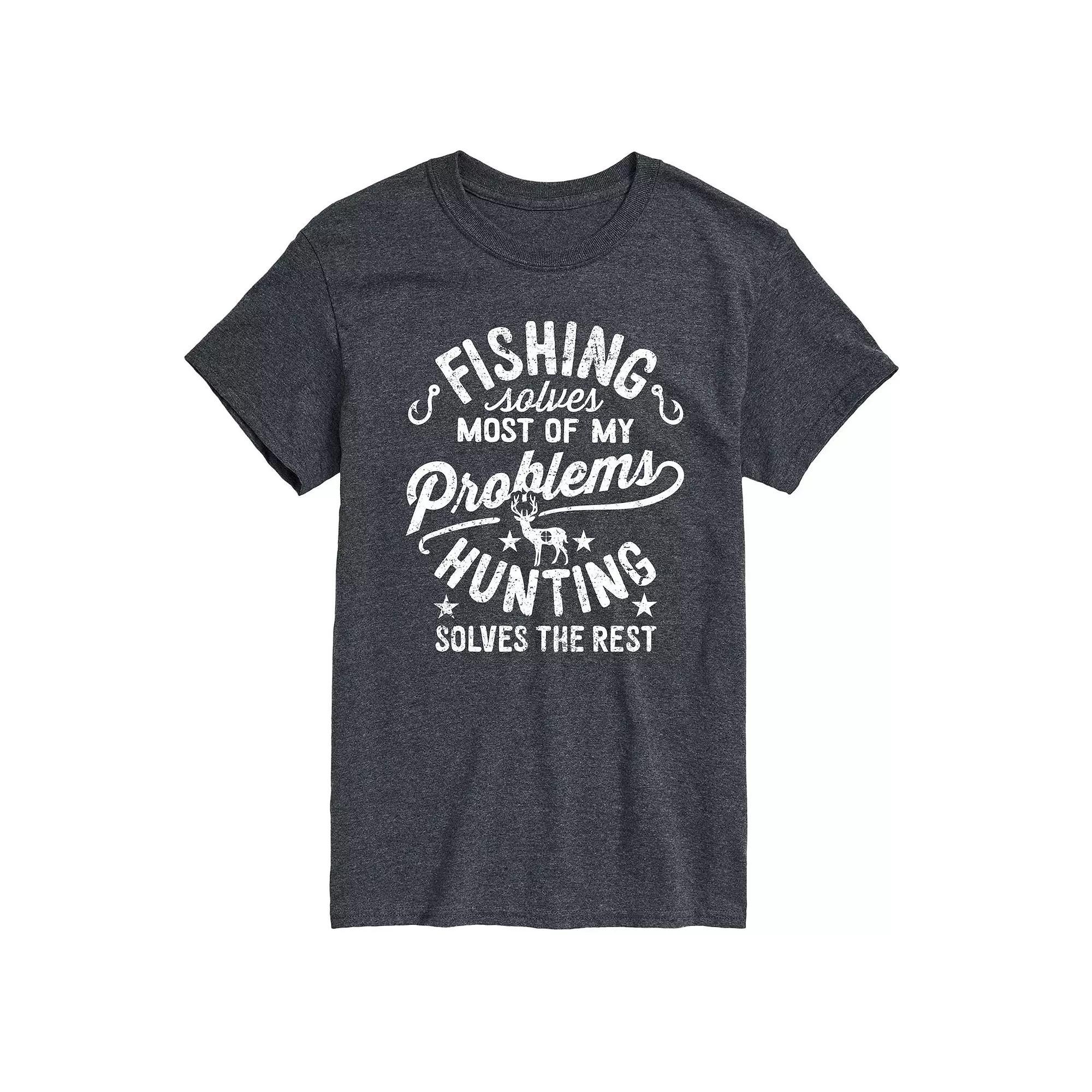 Mens Fishing Solves My Problems Tee Product Image