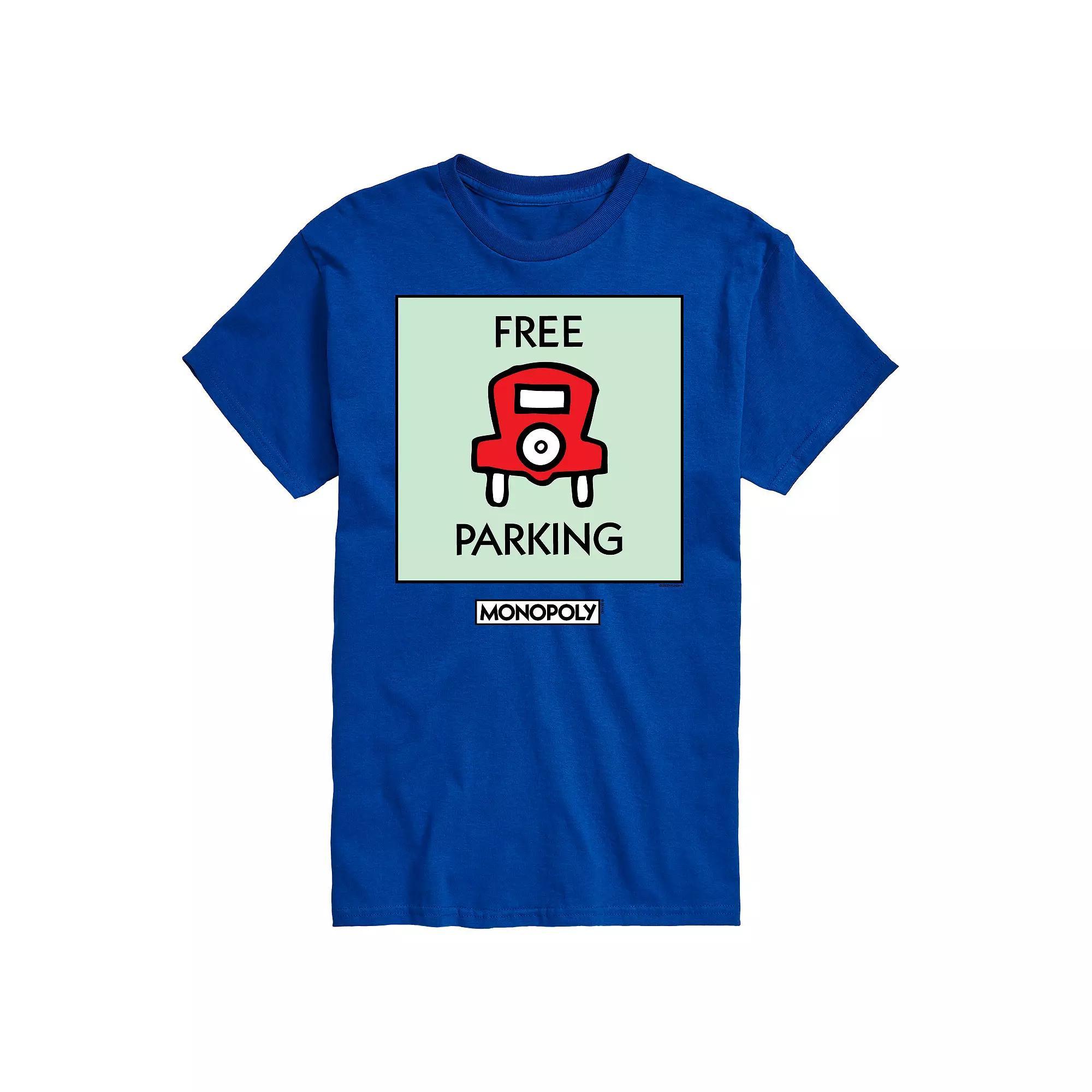 Big & Tall Monopoly Free Parking Graphic Tee, Mens Product Image