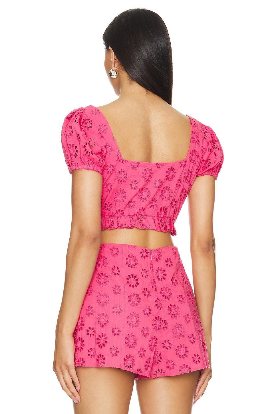 Lovers and Friends Leah Top in Hot Pink Product Image