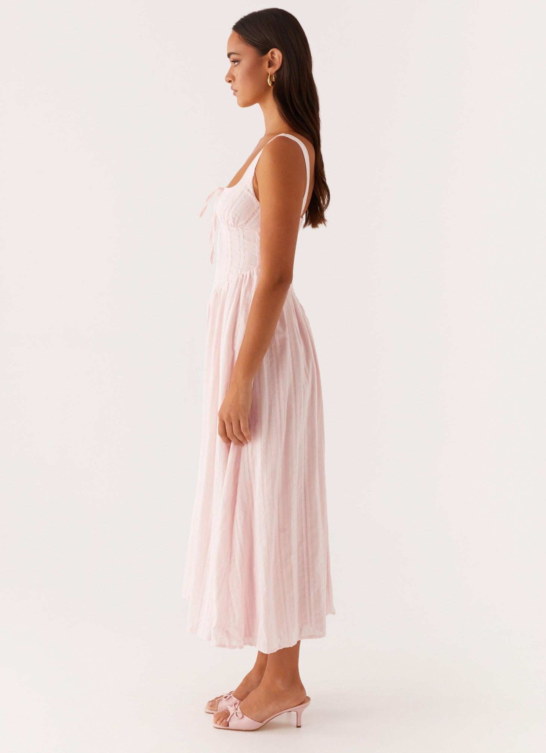 Pascuelle Midi Dress - Pink Product Image