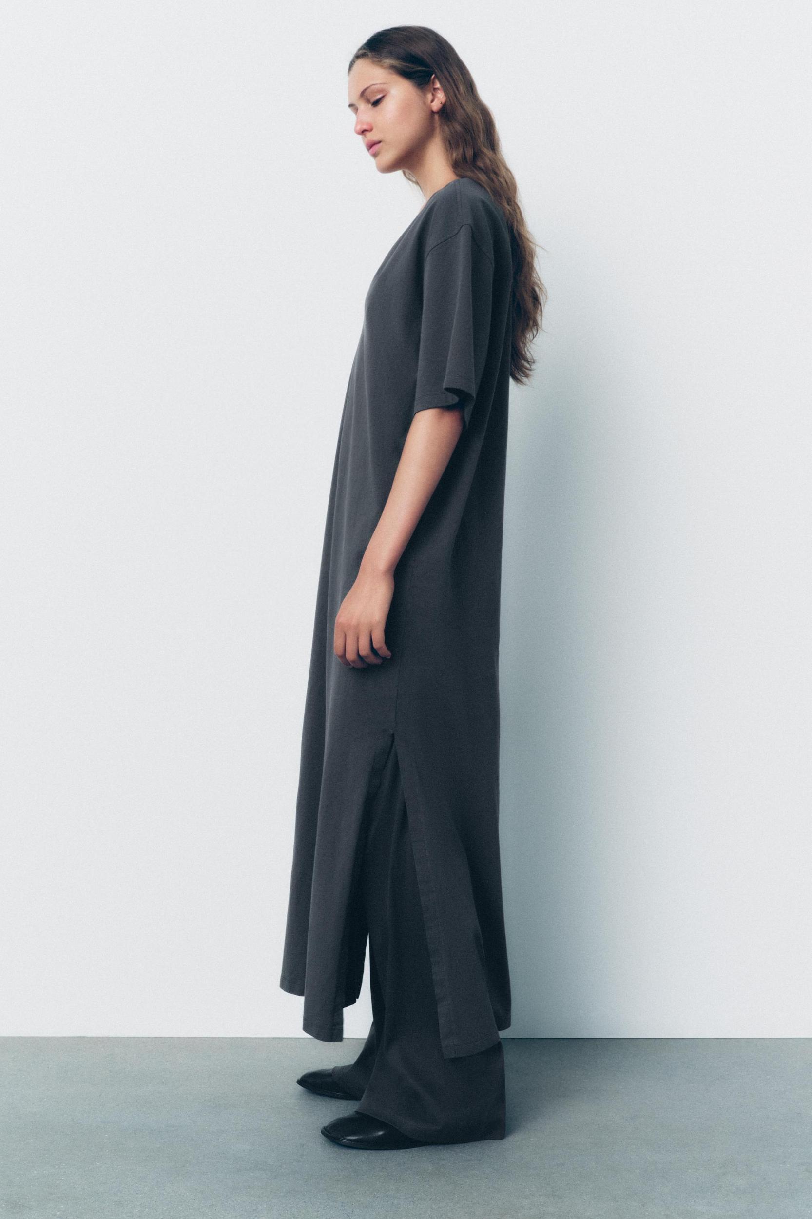 HEAVY COTTON TUNIC DRESS Product Image