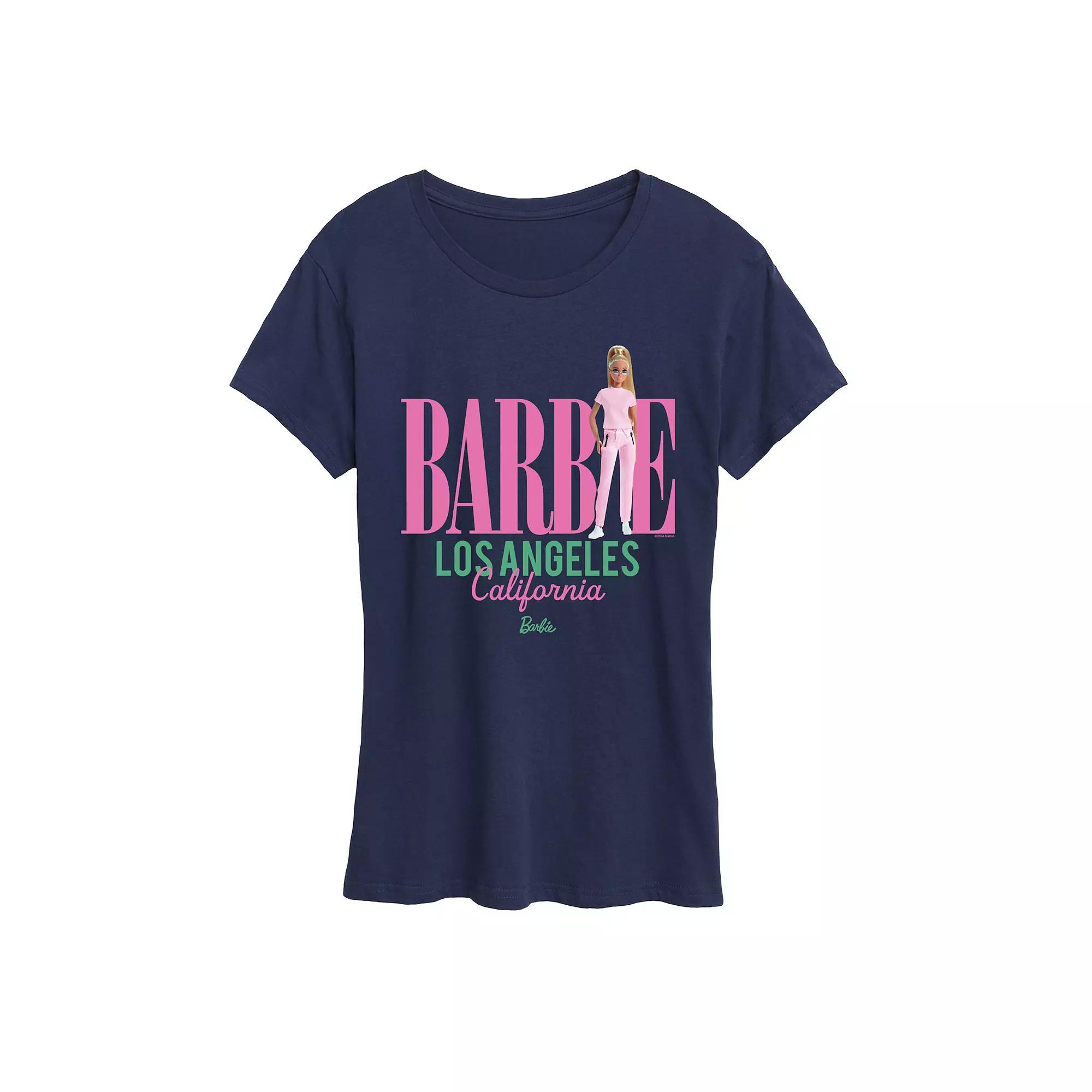 Womens Barbie Los Angeles Graphic Tee Blue Product Image