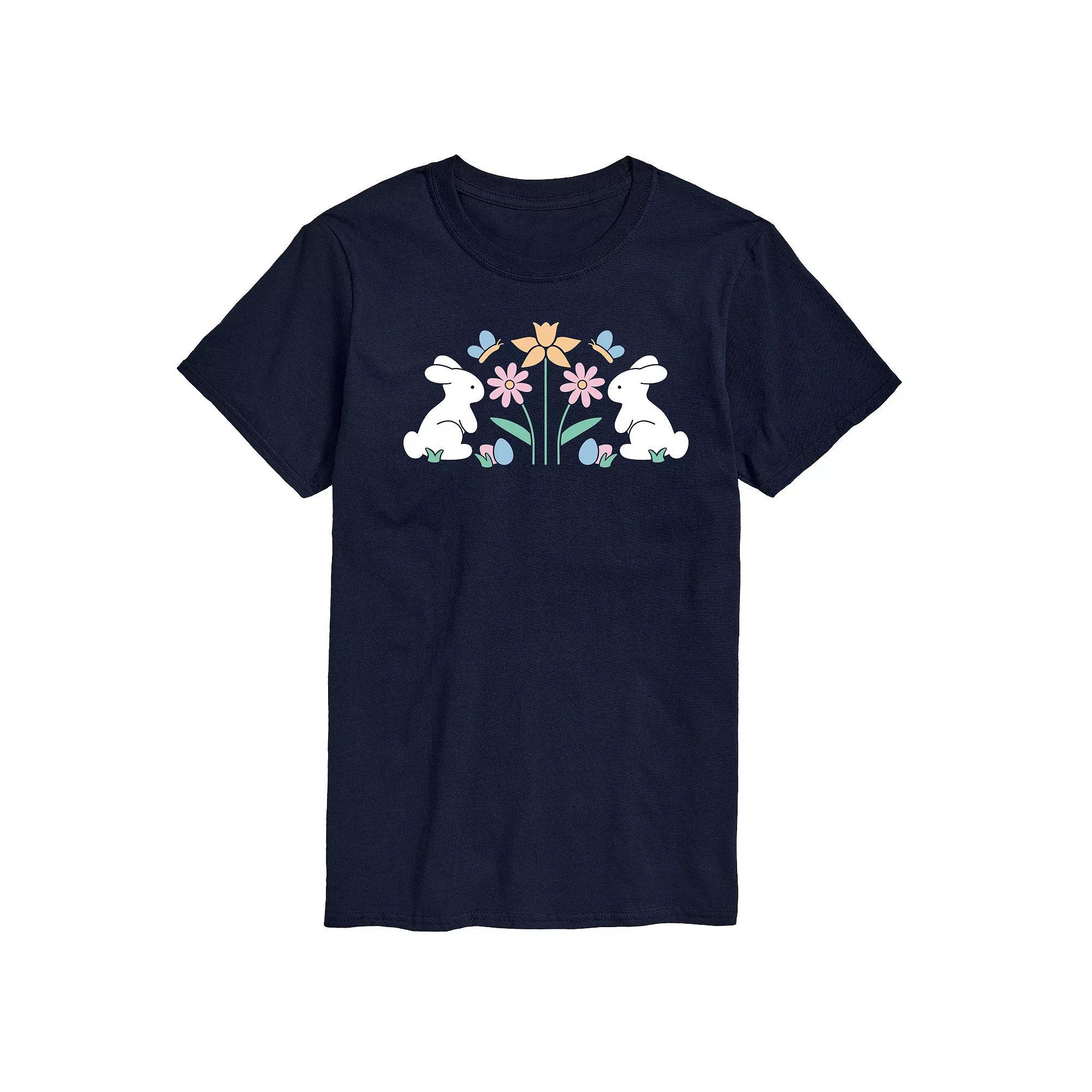Mens Irish Retro Repeat Graphic Tee Blue Product Image