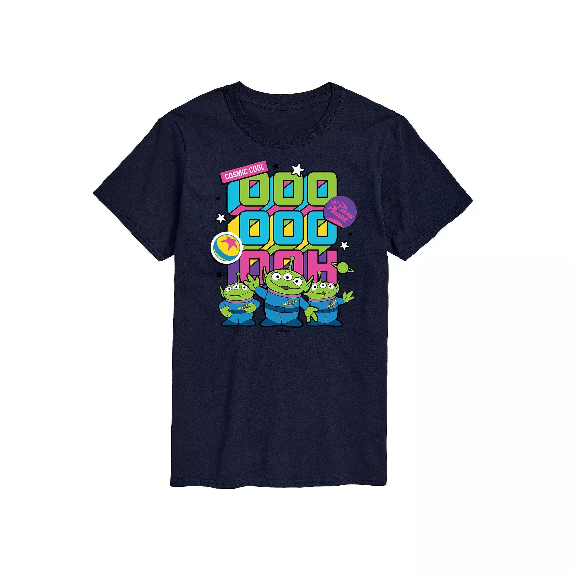Disney / Pixars Toy Story 4 Mens Aliens Stacked Graphic Tee Blue Product Image