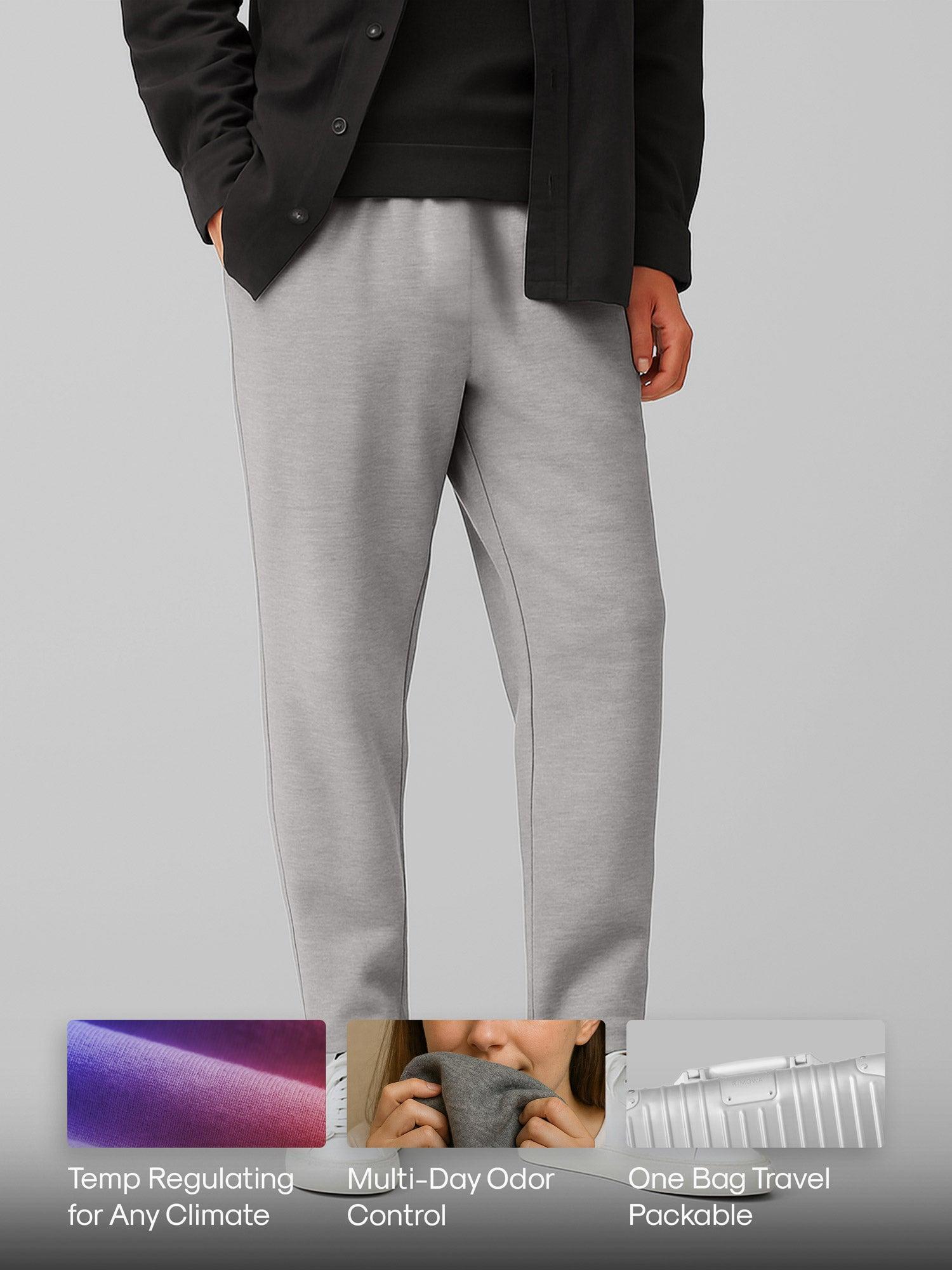 Men's Travel Merino Pant - Pale Silver Product Image
