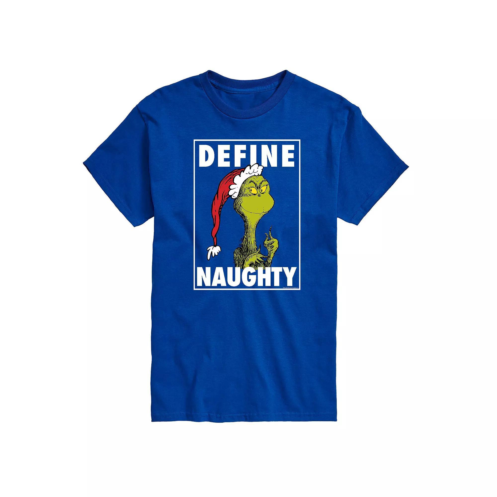 Big & Tall Dr. Seuss Define Naughty Tee, Men's, Size: XL Tall, Blue Product Image