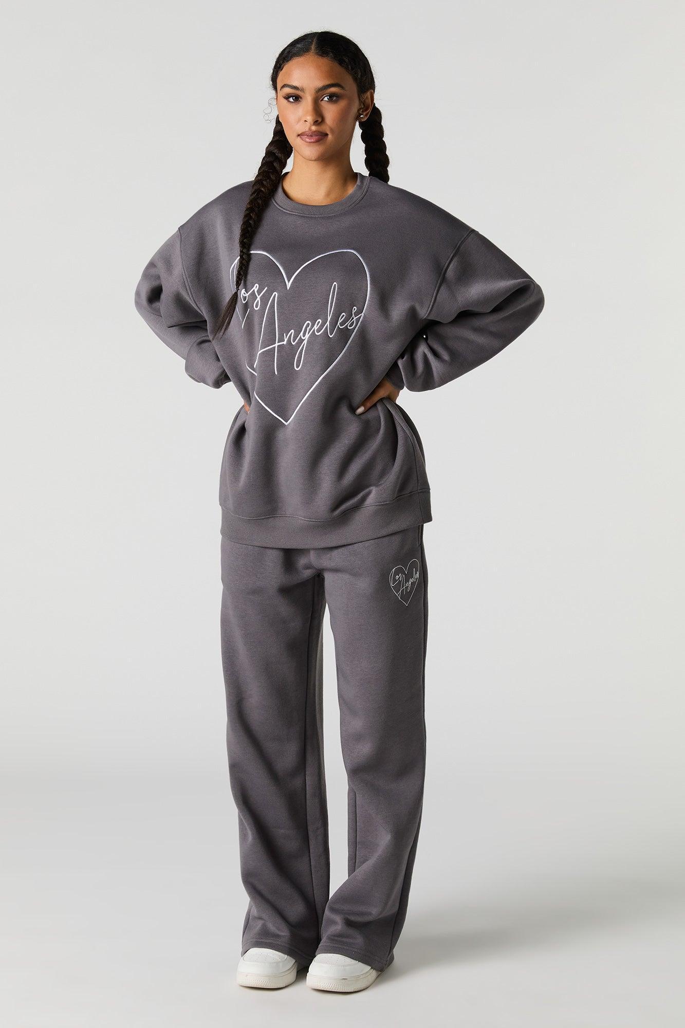 Graphic Fleece Oversized Sweatshirt Female Product Image