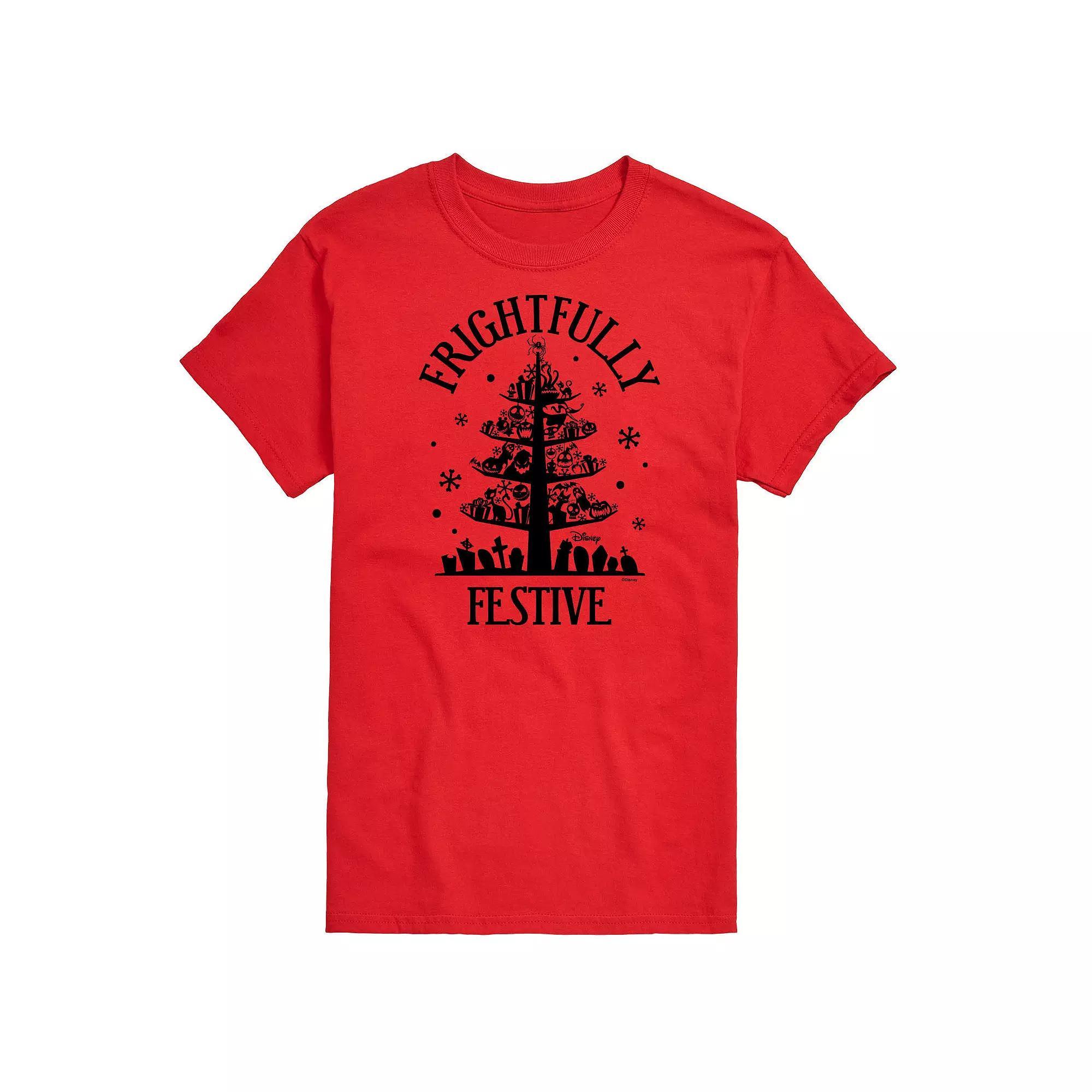 Mens Nightmare Before Christmas Frightfully Festive Tee Product Image
