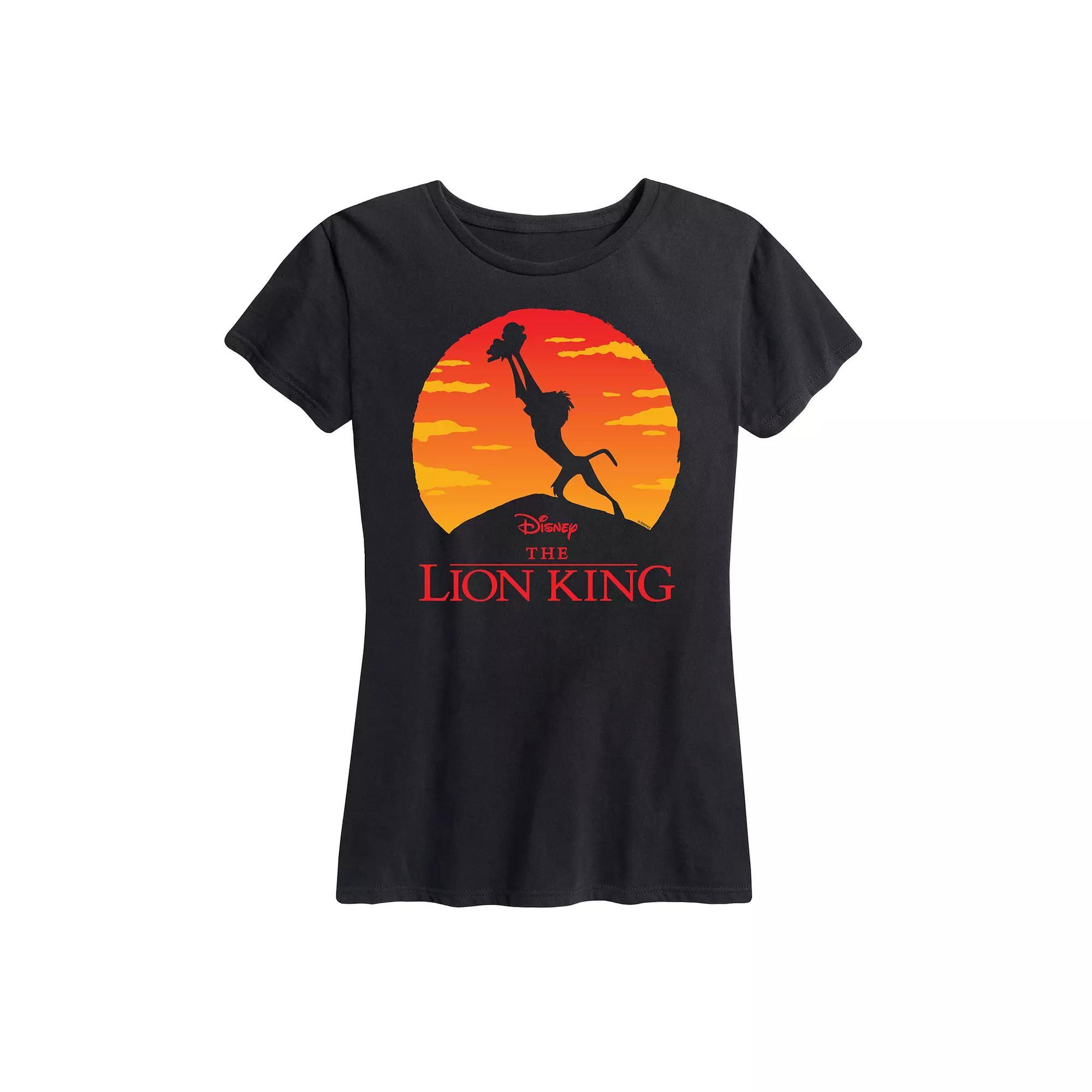 Disneys Lion King Womens Pride Rock Silhouette Graphic Tee Product Image