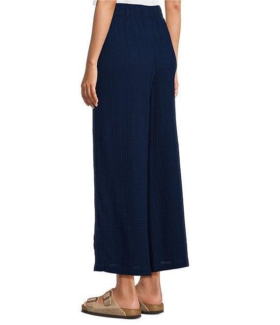 L.L.Bean Cloud Gauze Elastic Band Wide Leg Pants Product Image