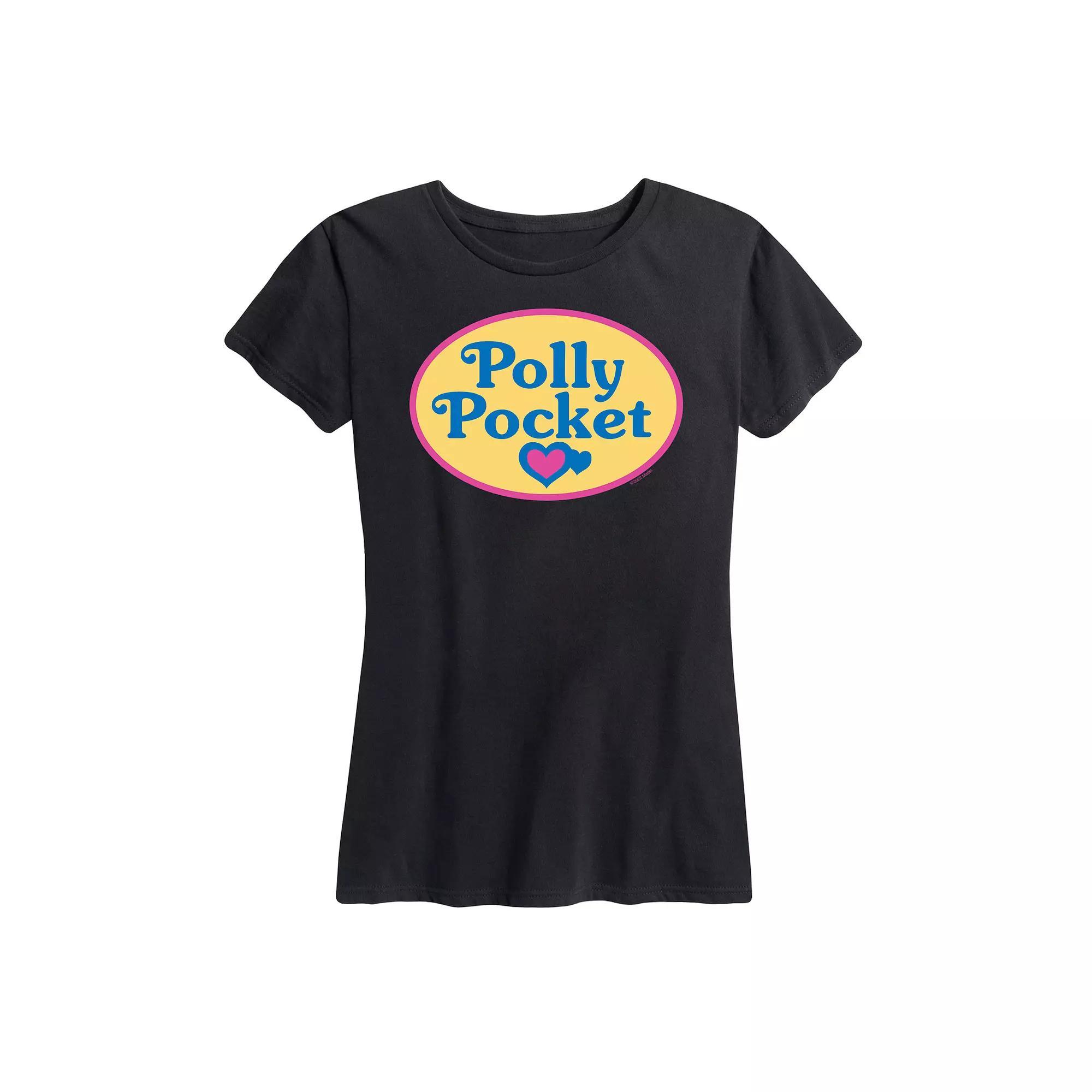 Womens Polly Pocket Color Logo Graphic Tee Blue Product Image