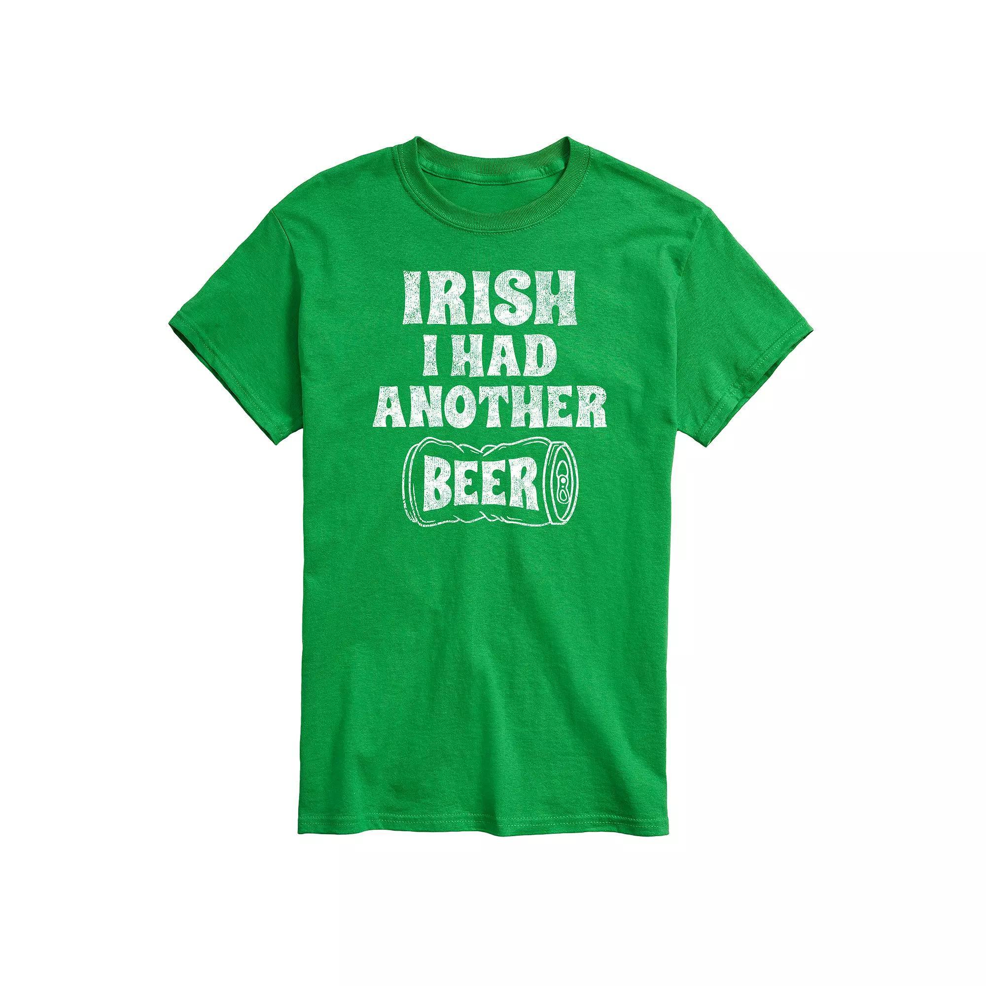 Big & Tall Irish Had Another Beer Tee, Men's, Size: XXL Tall, Green Product Image