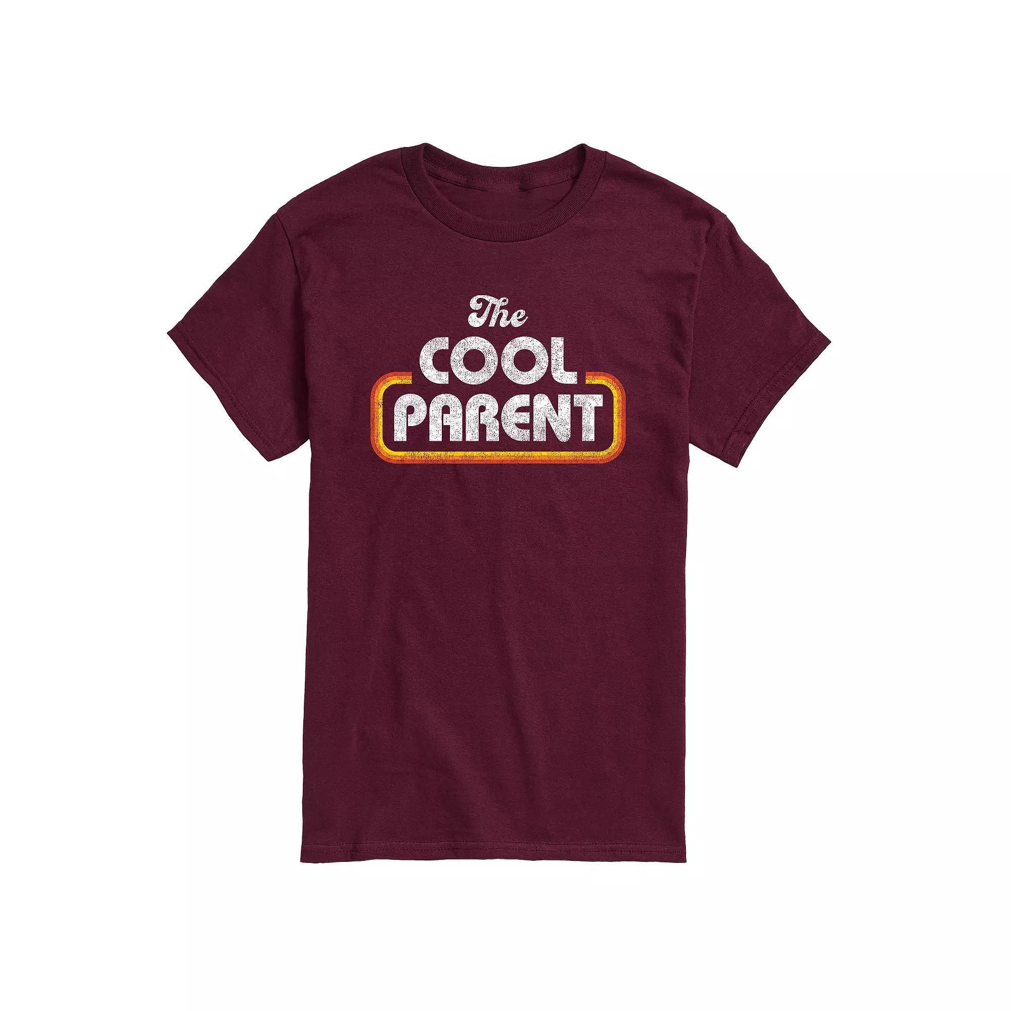 Big & Tall "The Cool Parent" Retro Graphic Tee, Men's, Size: XL Tall, Black Product Image