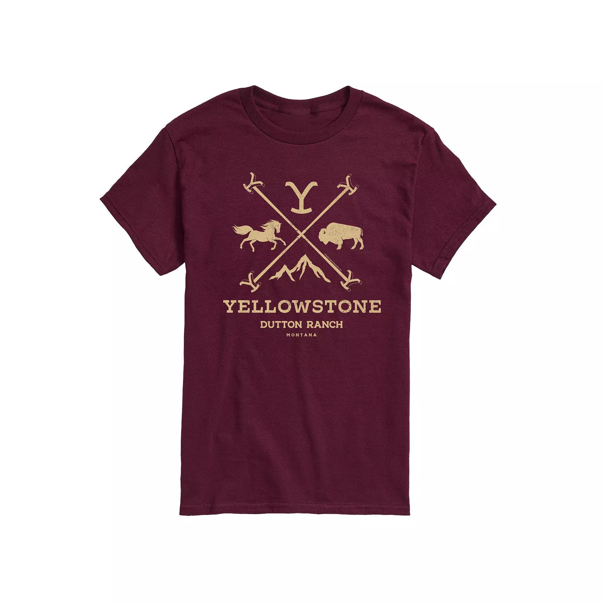 Big & Tall Yellowstone Iron Logo Graphic Tee, Mens Product Image