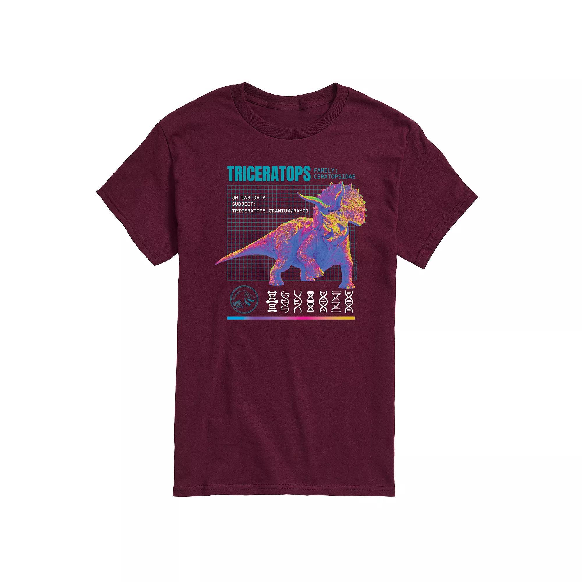 Mens Jurassic World Triceratops Graphic Tee Product Image