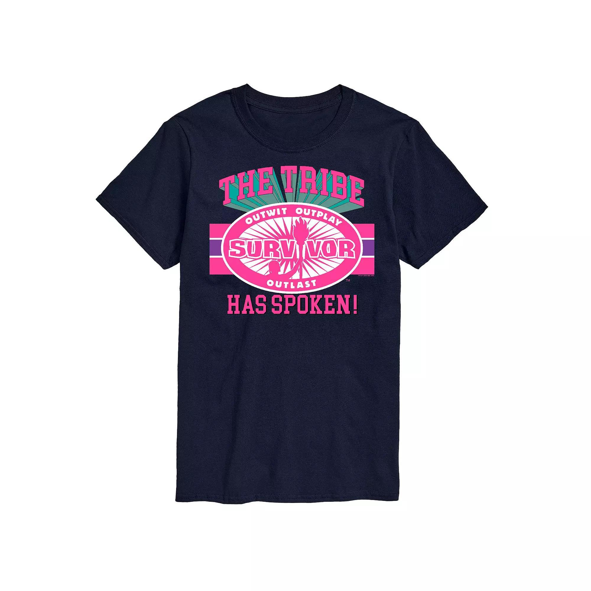Big & Tall Survivor The Tribe Spoke Graphic Tee, Mens Blue Product Image