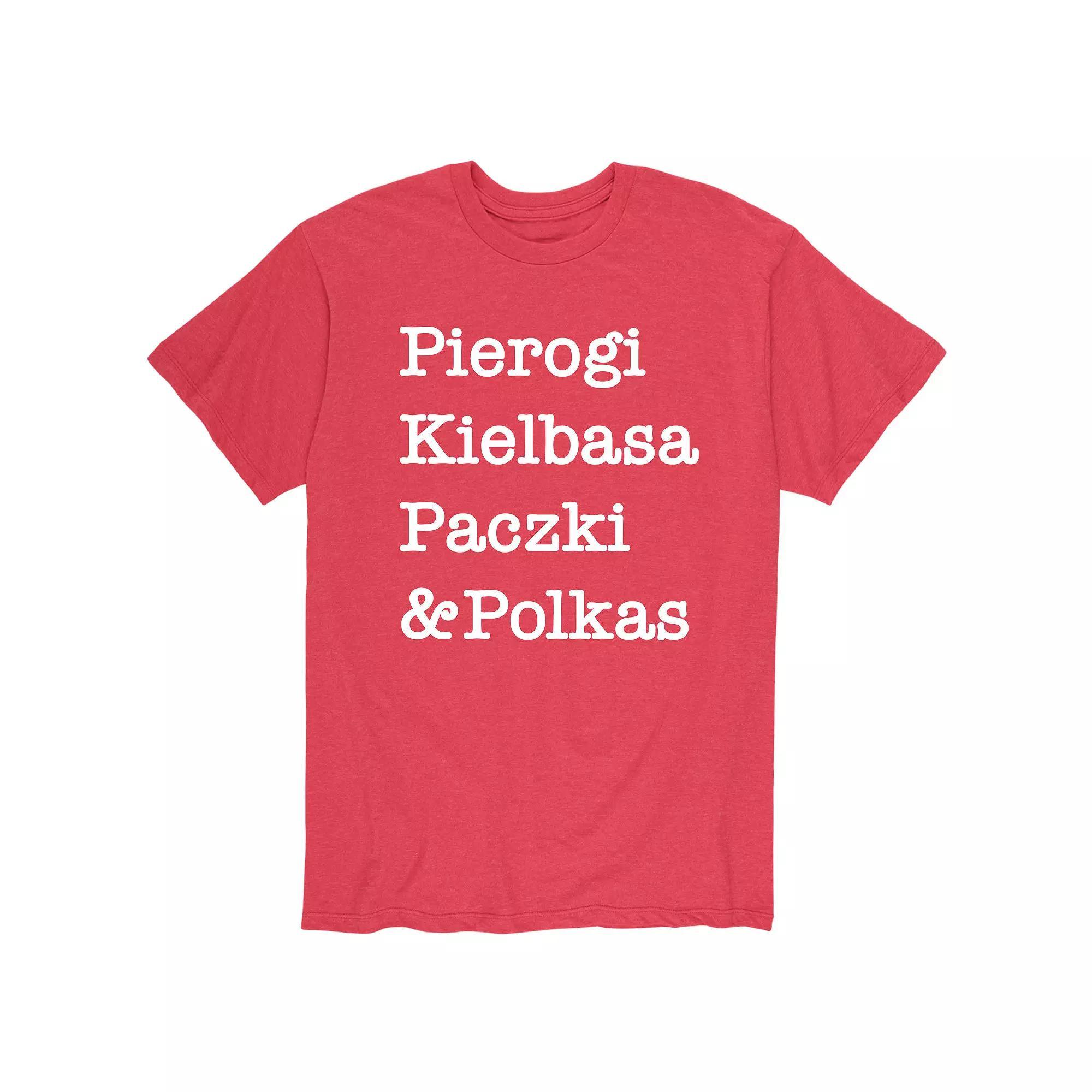 Mens Pierogi Kielbasa Paczki Polkas Tee Product Image