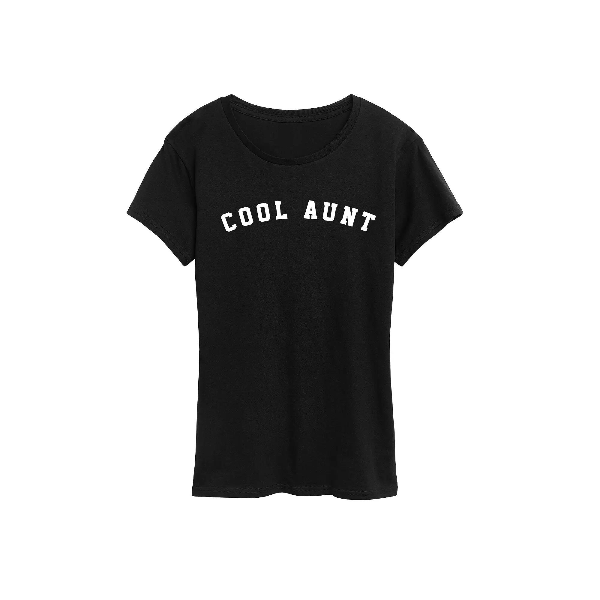 Womens Cat Face Graphic Tee, Girls Product Image