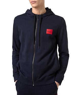 Hugo Daple French Terry Zip Front Hoodie Product Image