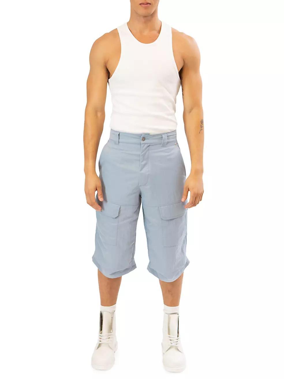 Wide-Leg Cargo Shorts Product Image