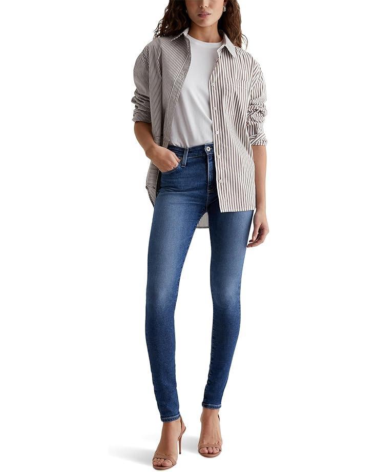 Farrah Mid Rise Skinny Ankle Jeans in Modern Indigo Product Image