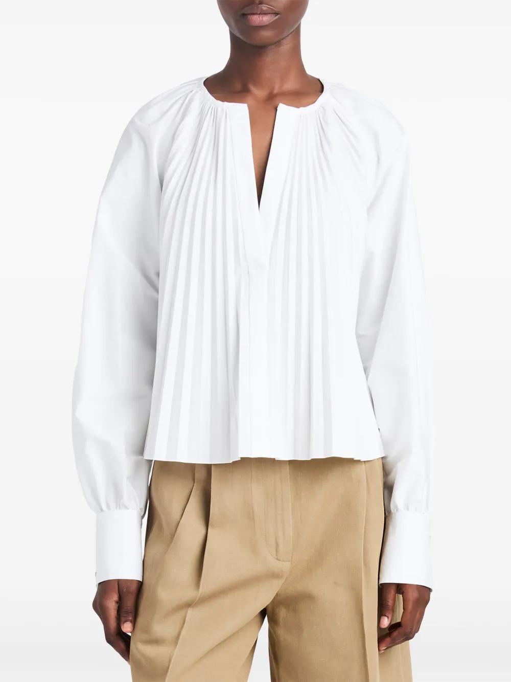 Monica pleat-detailing blouse  Product Image